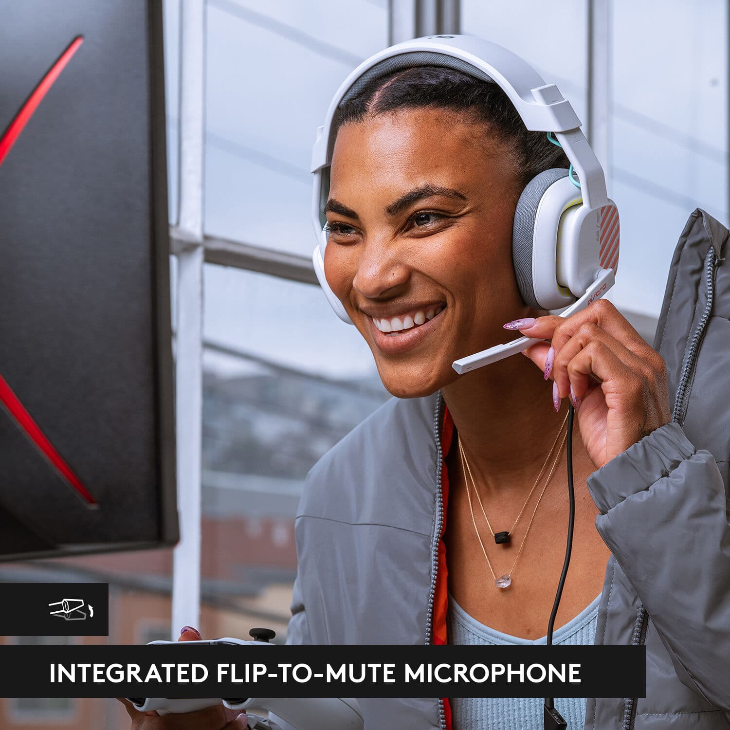 White Logitech ASTRO A10 Gen 2 wired gaming headset for Xbox, PlayStation, PC, and Nintendo Switch