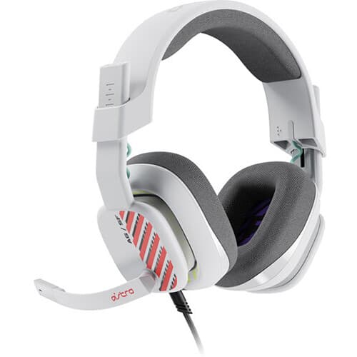 Logitech A10 G2 wired PlayStation gaming headset in white with boom microphone