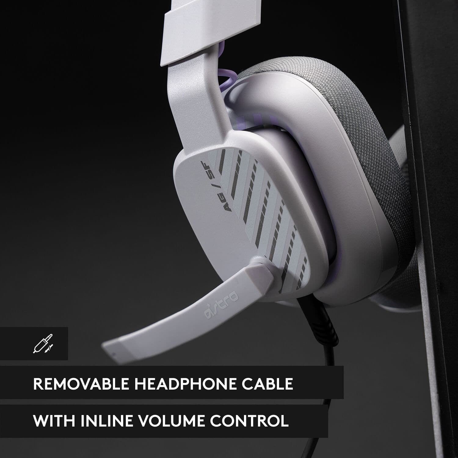 ASTRO Gaming A10 Gen 2 wired PC headset in grey with boom microphone