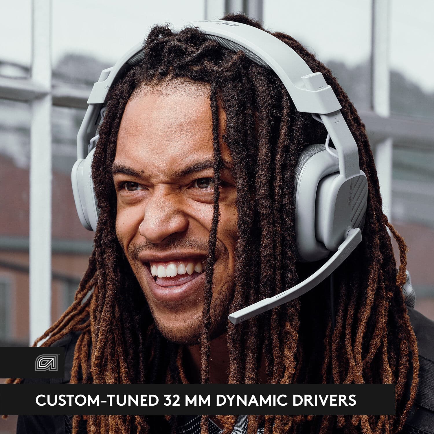 ASTRO Gaming A10 Gen 2 wired PC headset in grey with boom microphone