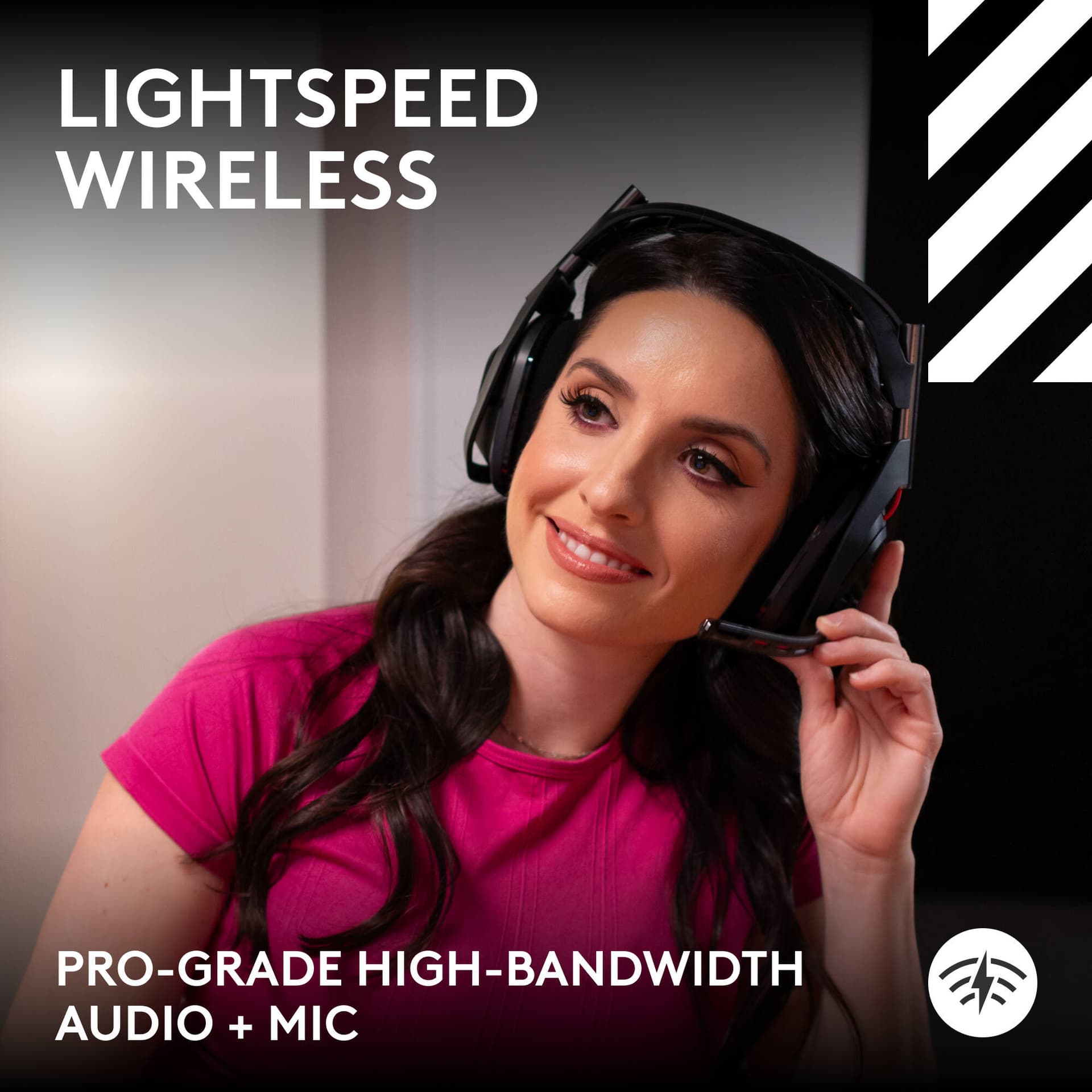 Logitech G A50 Gen5 Black wireless binaural over-ear headset with integrated microphone