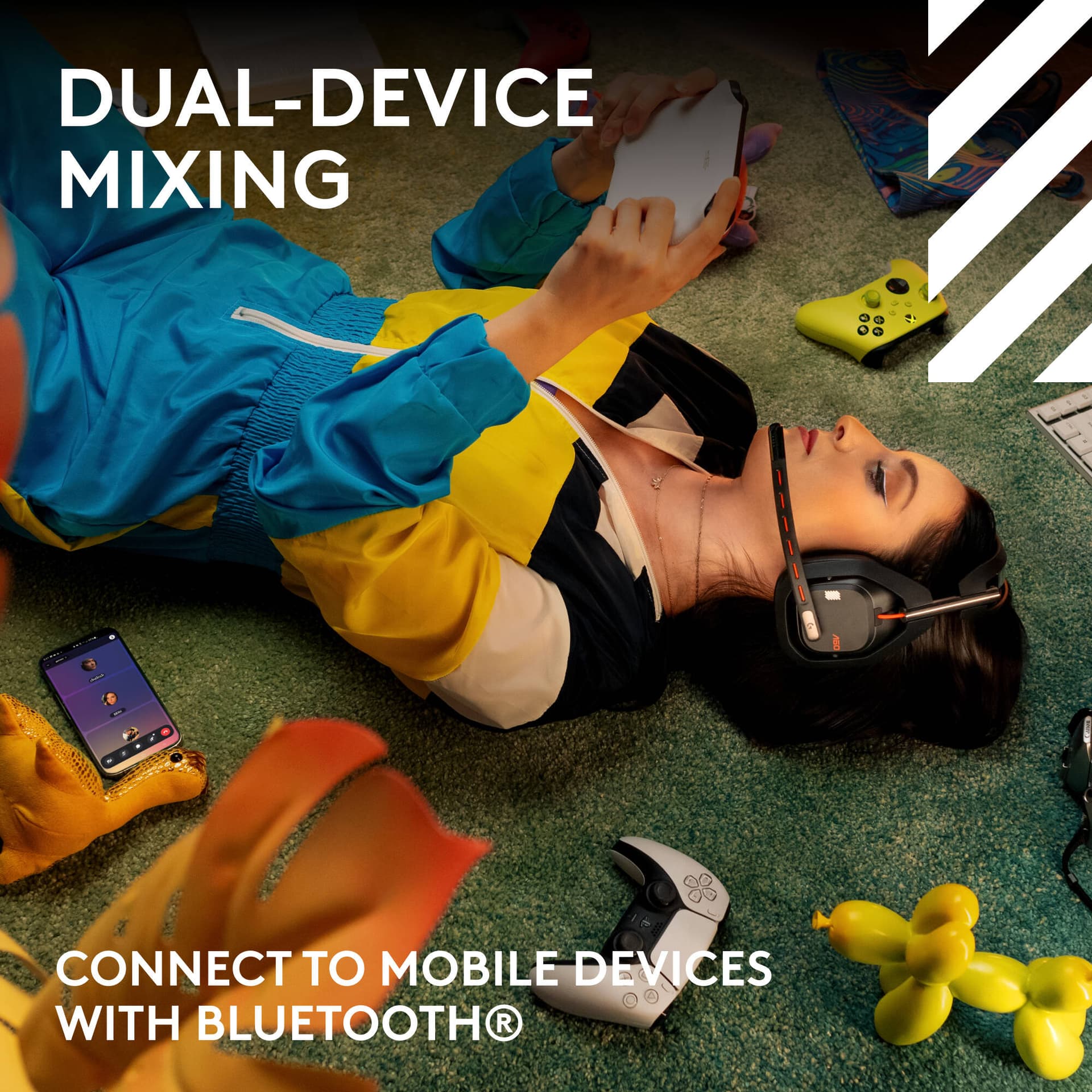 Logitech G A50 Gen5 Black wireless binaural over-ear headset with integrated microphone