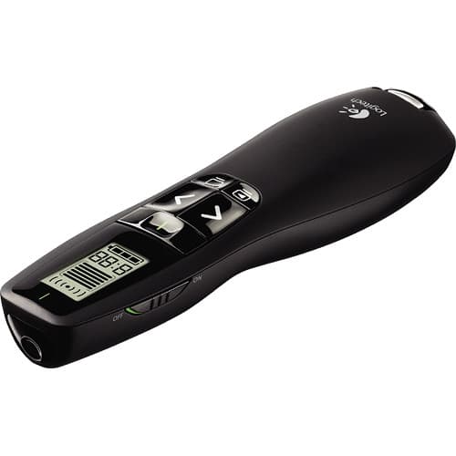 Logitech R800 Professional Presenter wireless remote with green laser pointer
