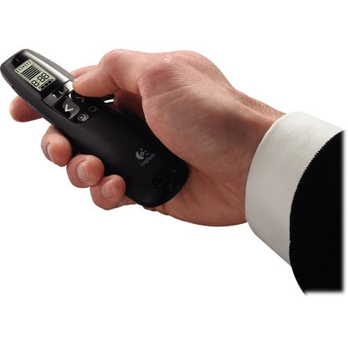 Logitech R800 Professional Presenter wireless remote with green laser pointer