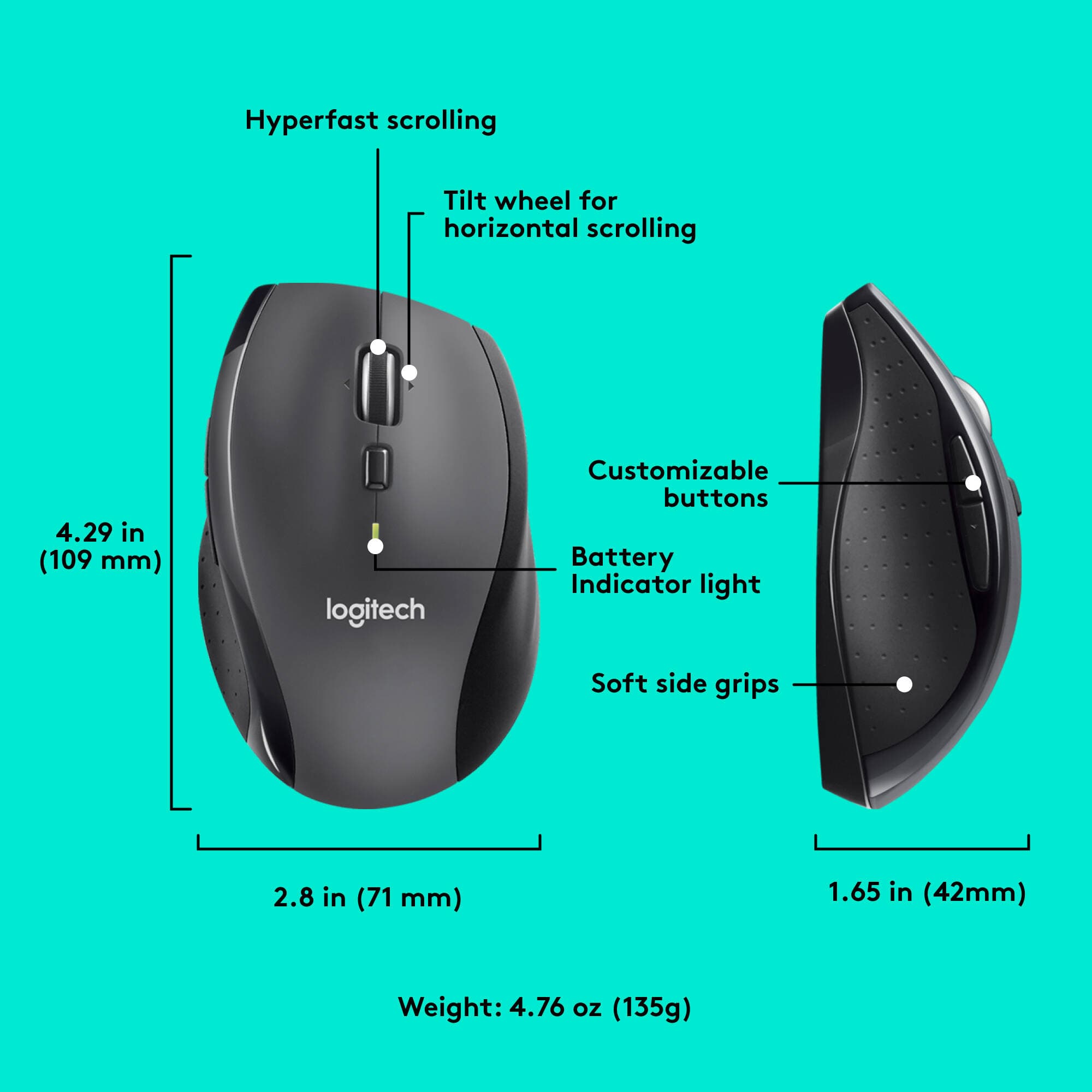 Marathon Mouse M705 view 6