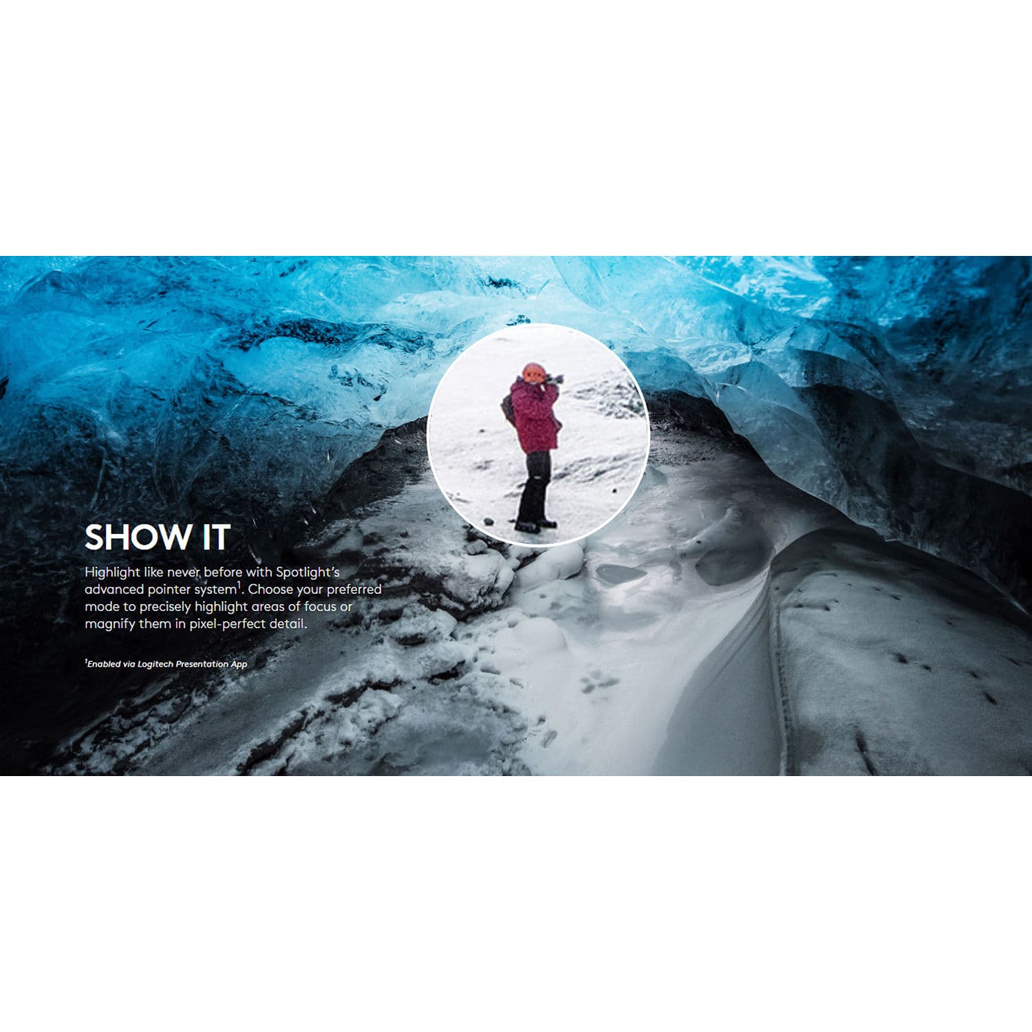 Logitech Spotlight Remote Slate wireless presentation remote with precise pointer control