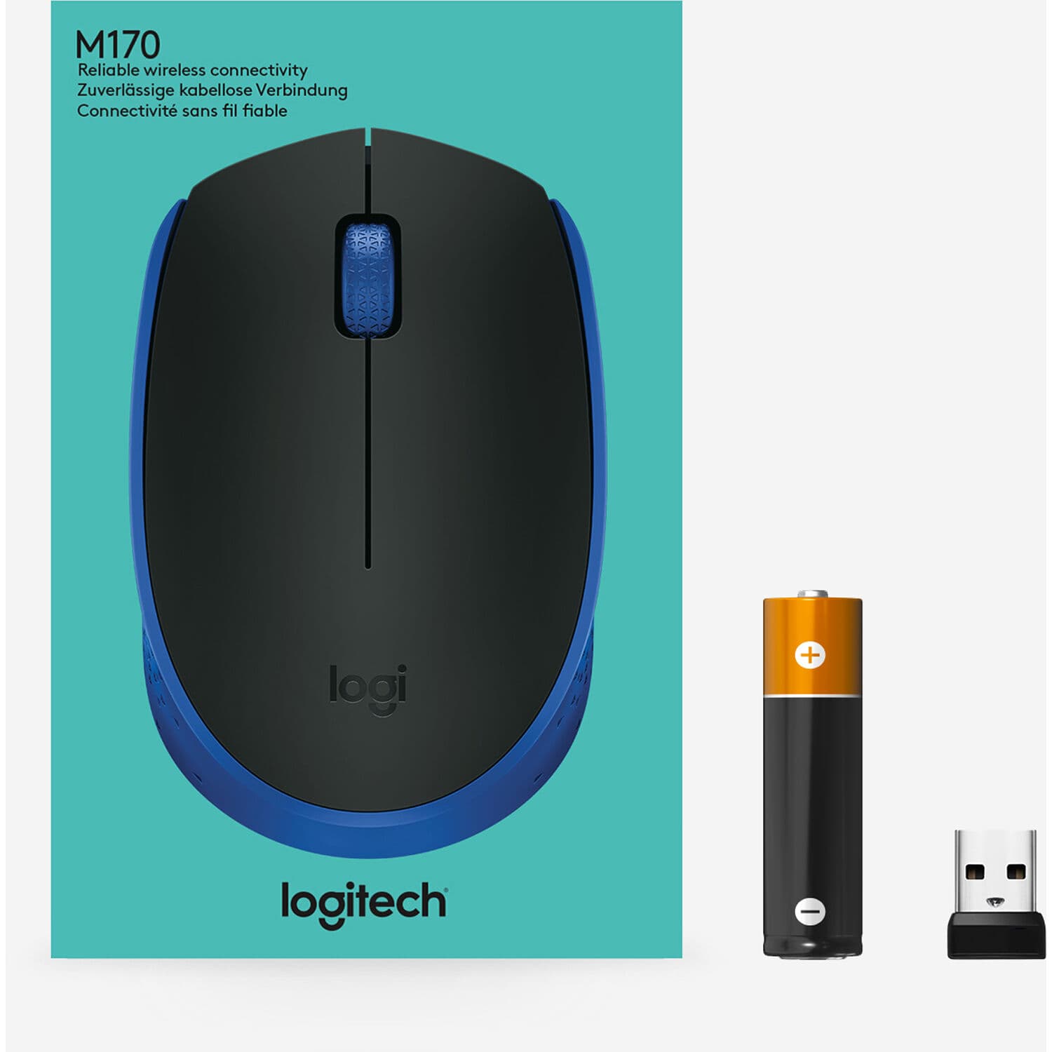 M170 Wireless Mouse Blue view 6