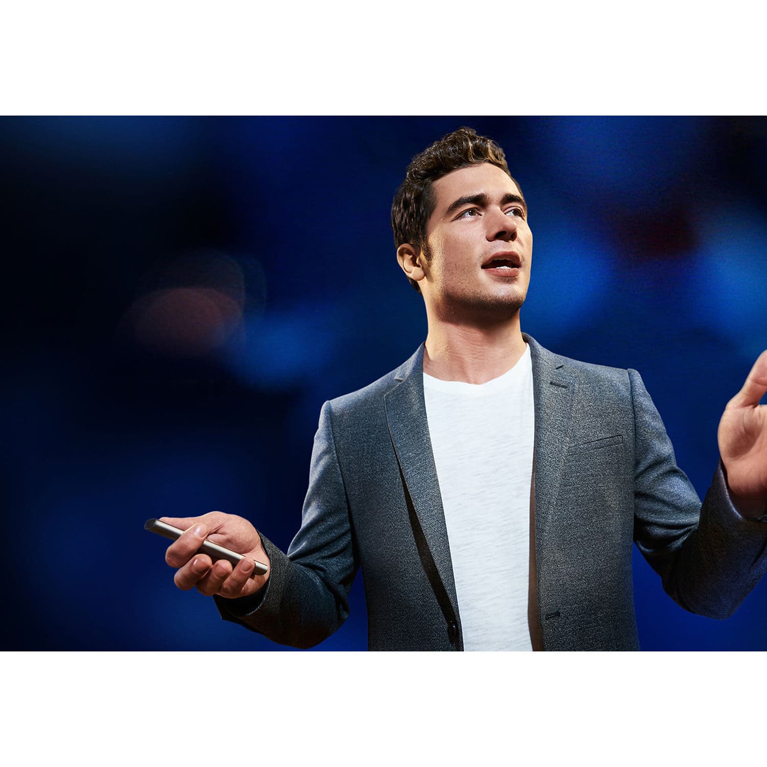 Logitech Spotlight Remote Gold wireless presentation remote with highlight and magnify control