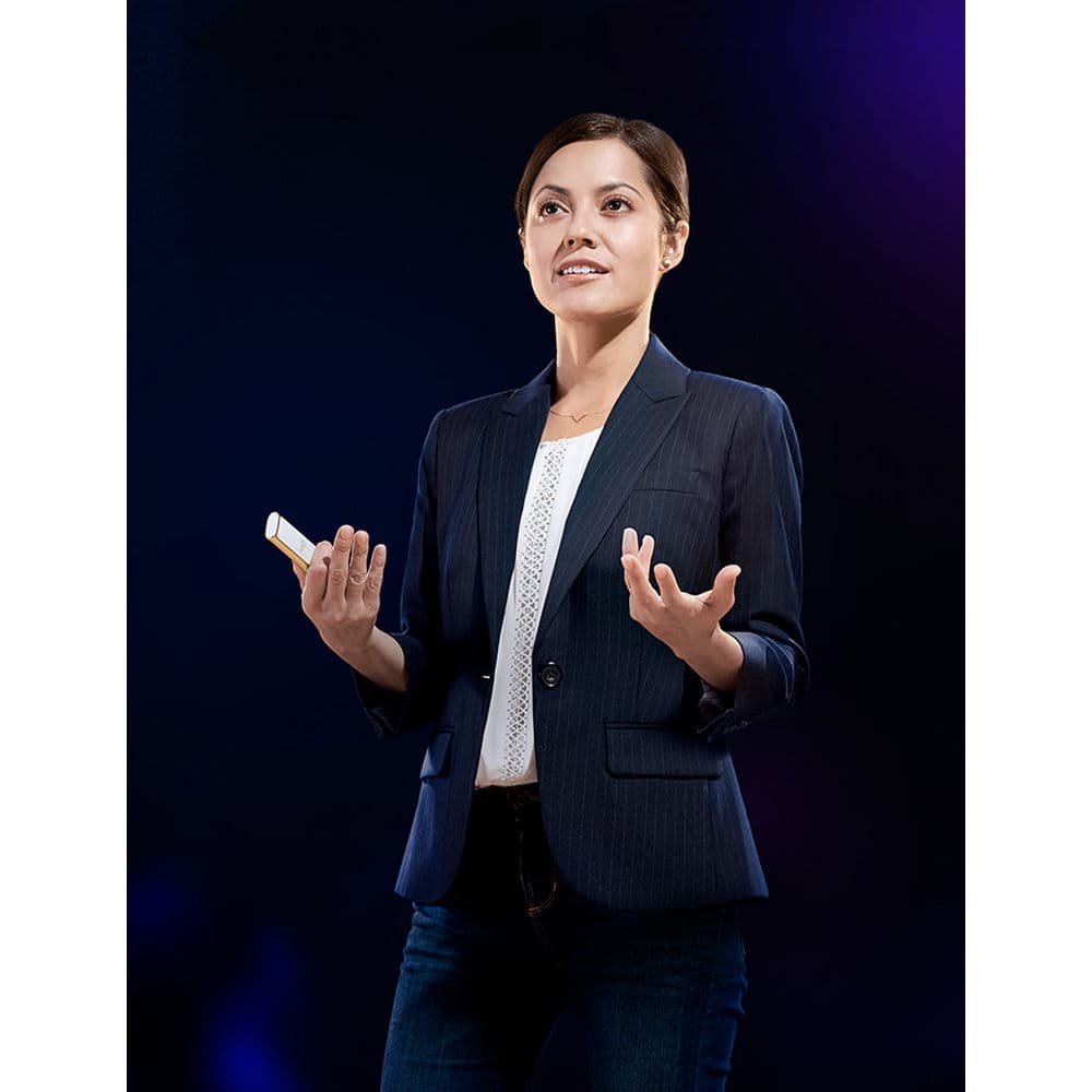 Logitech Spotlight Remote Gold wireless presentation remote with highlight and magnify control