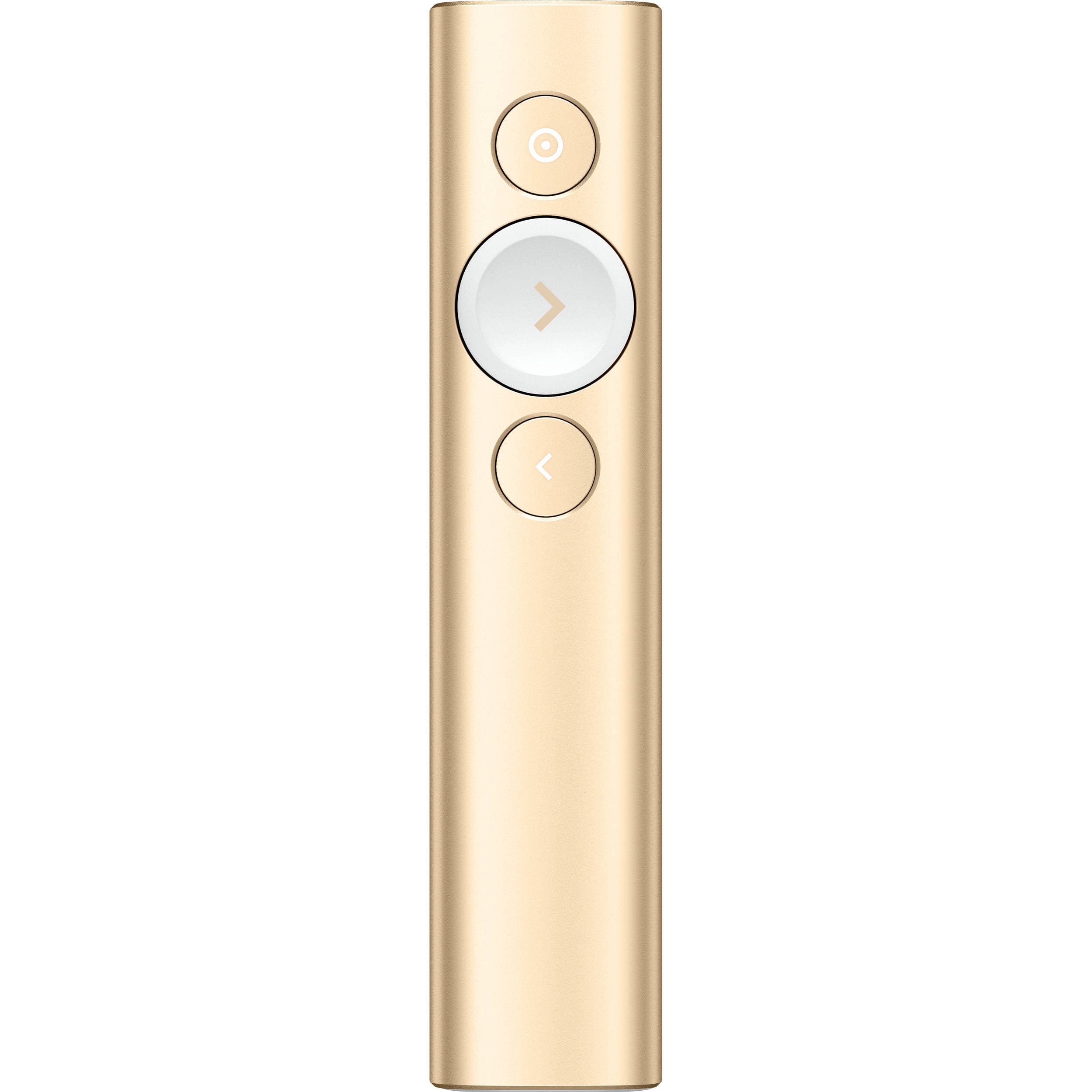 Logitech Spotlight Remote Gold wireless presentation remote with highlight and magnify control
