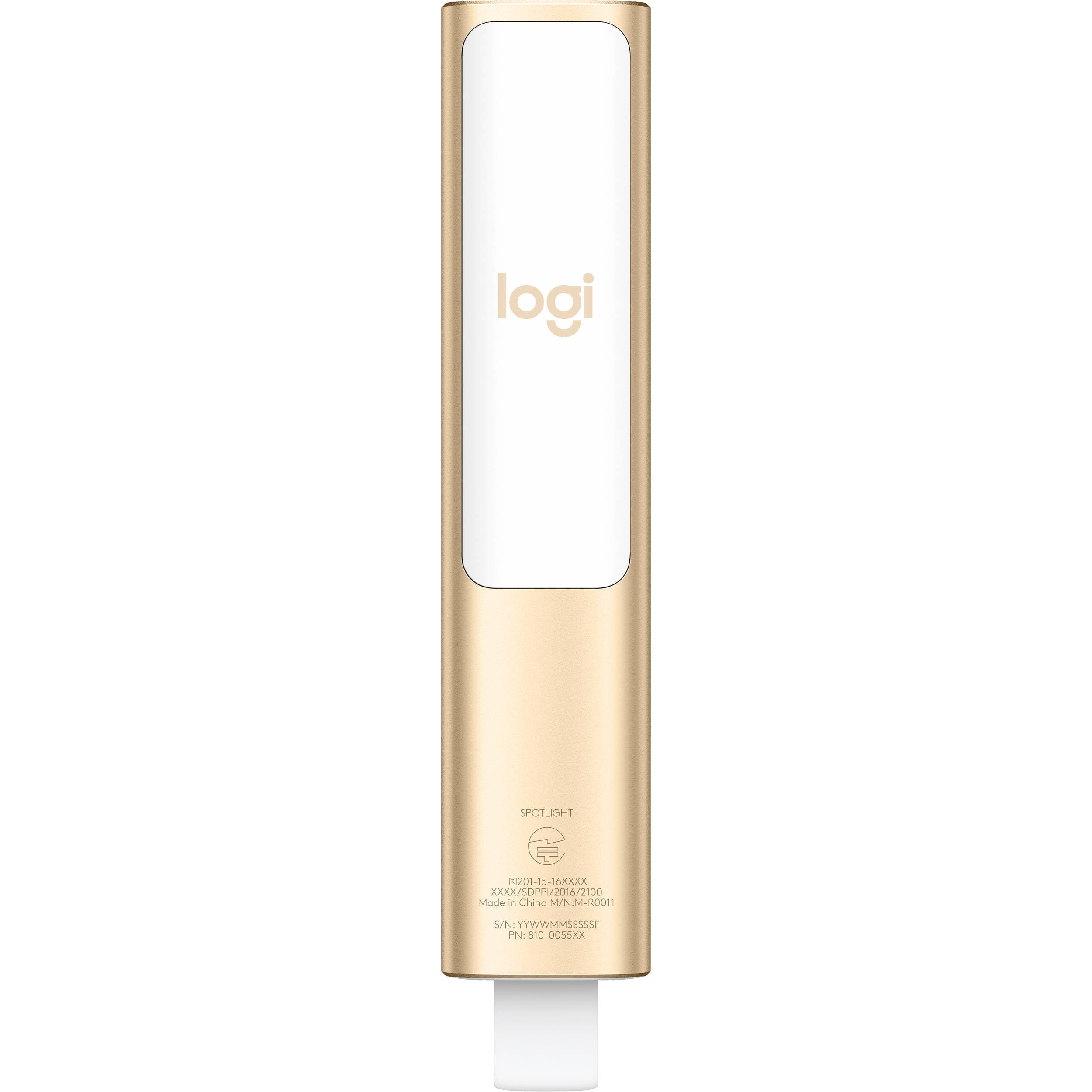 Logitech Spotlight Remote Gold wireless presentation remote with highlight and magnify control