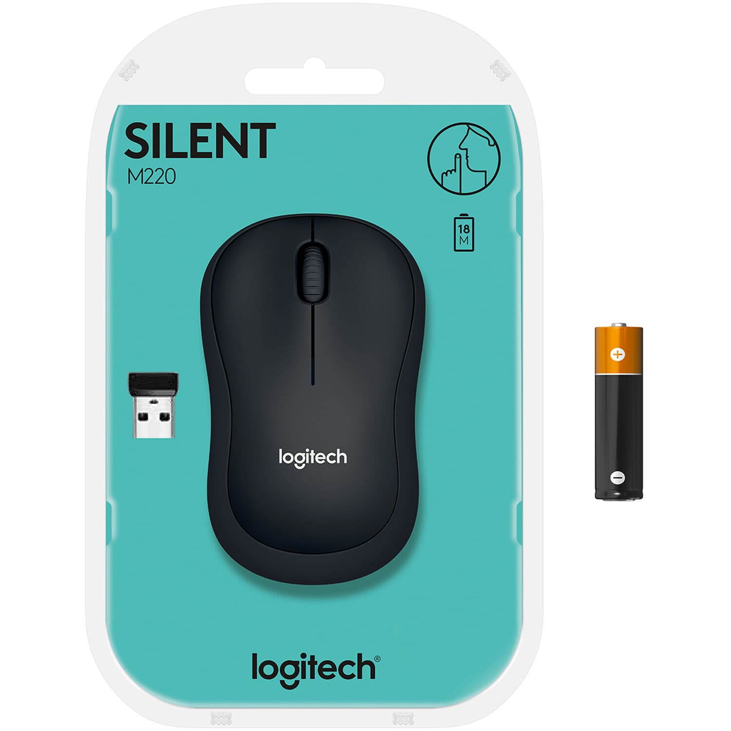 M220 SILENT Wrls Mouse Blk view 8