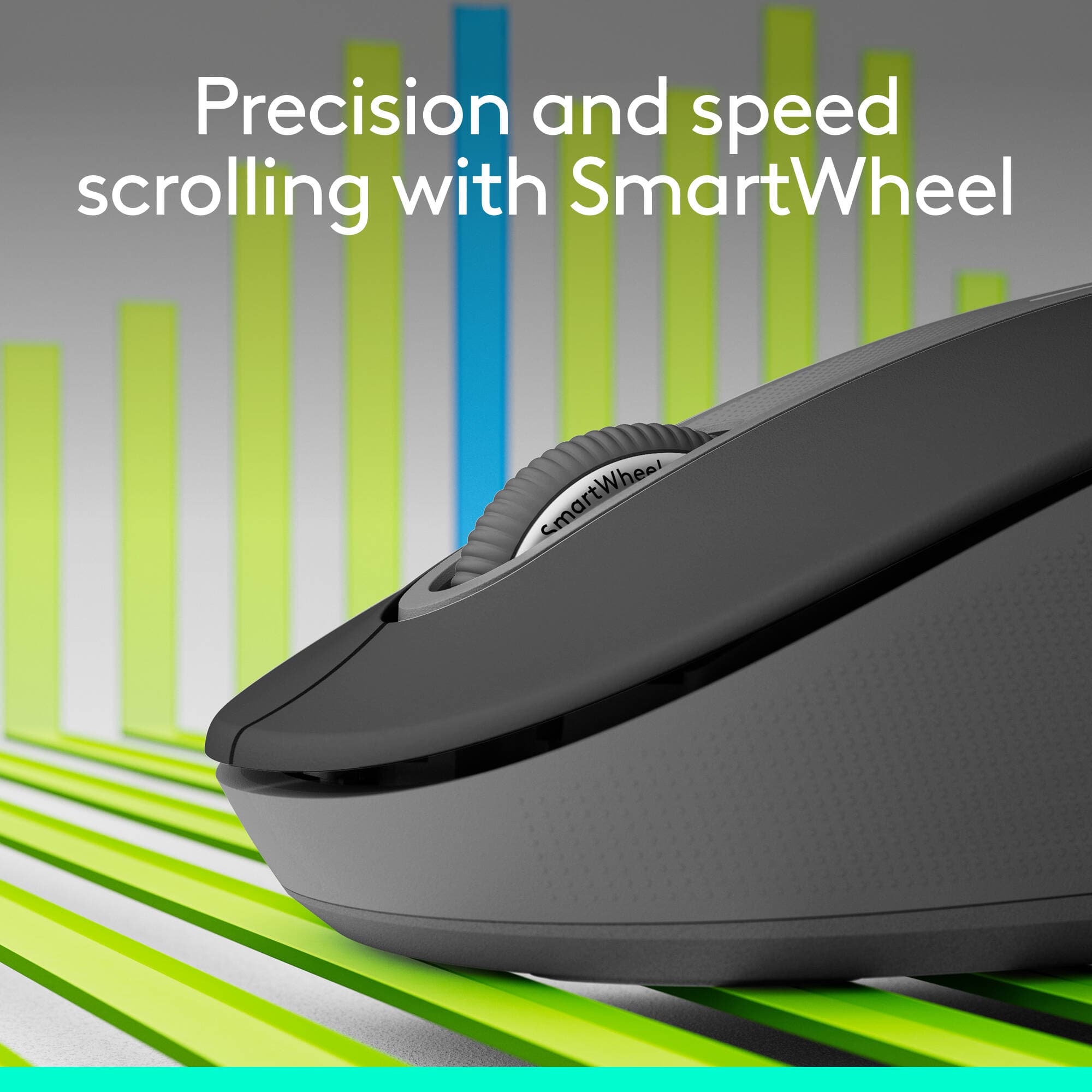 Logitech Signature M650 L wireless mouse with SmartWheel scrolling for larger hands