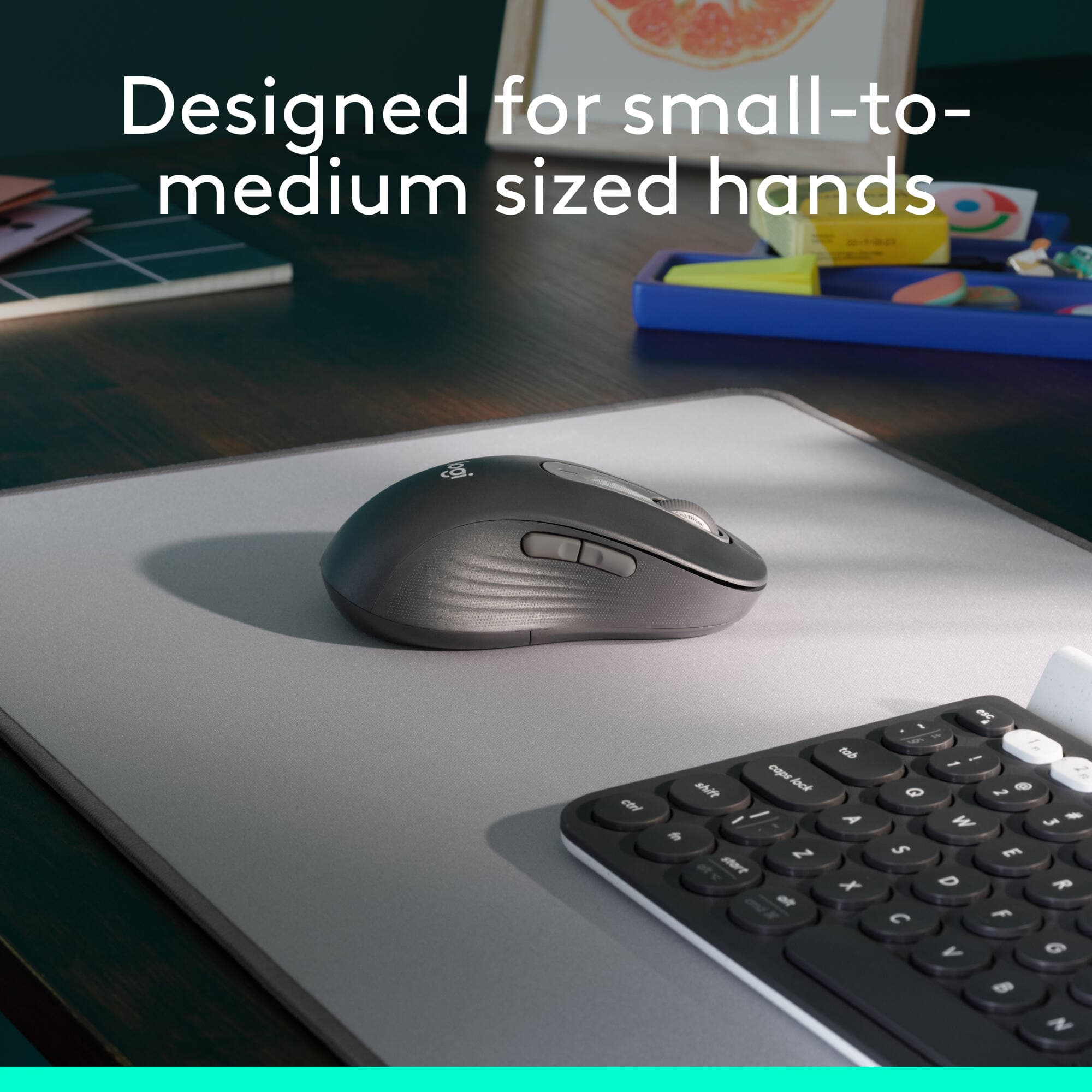 Logitech Signature M650 L wireless mouse with SmartWheel scrolling for larger hands