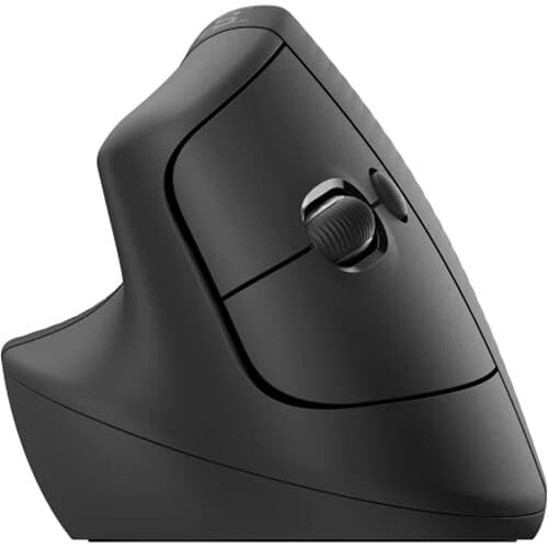 Logitech Lift Vertical Mouse for Business in graphite, vertical ergonomic wireless mouse for smaller hands