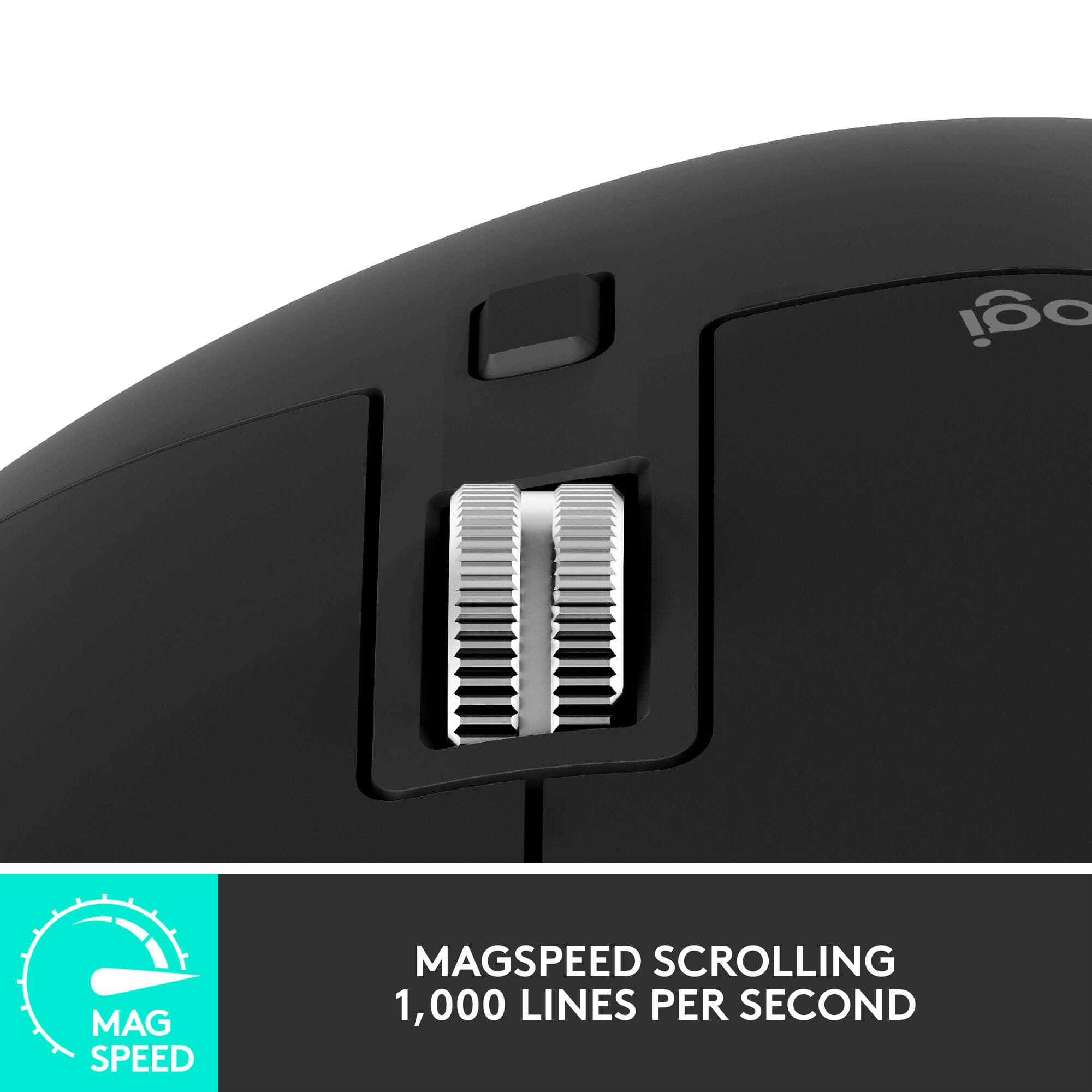 LOGITECH - COMPUTER ACCESSORIES MX MASTER 3S WIRELESS MOUSE PERFORMANCE - BLACK view 4