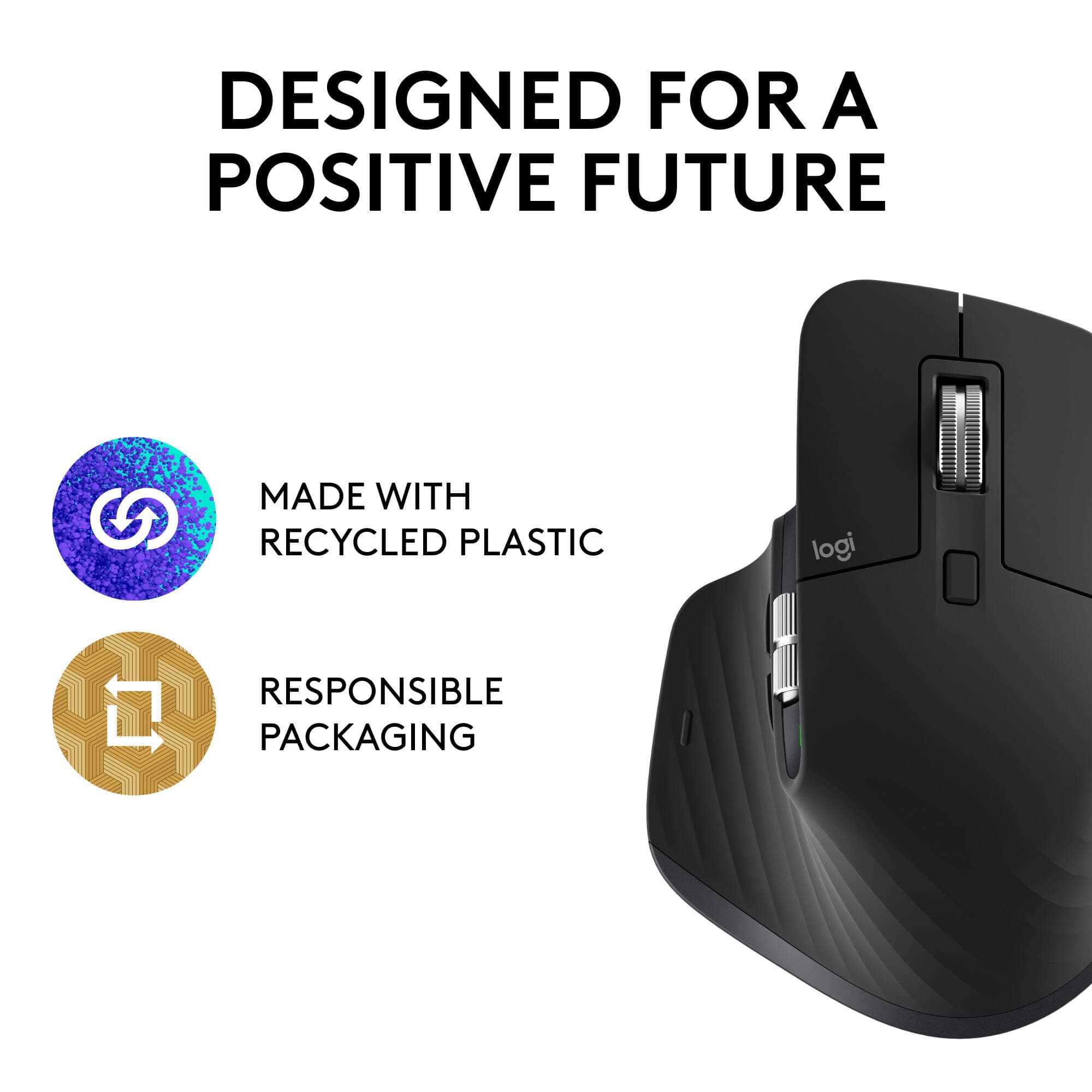 LOGITECH - COMPUTER ACCESSORIES MX MASTER 3S WIRELESS MOUSE PERFORMANCE - BLACK view 5