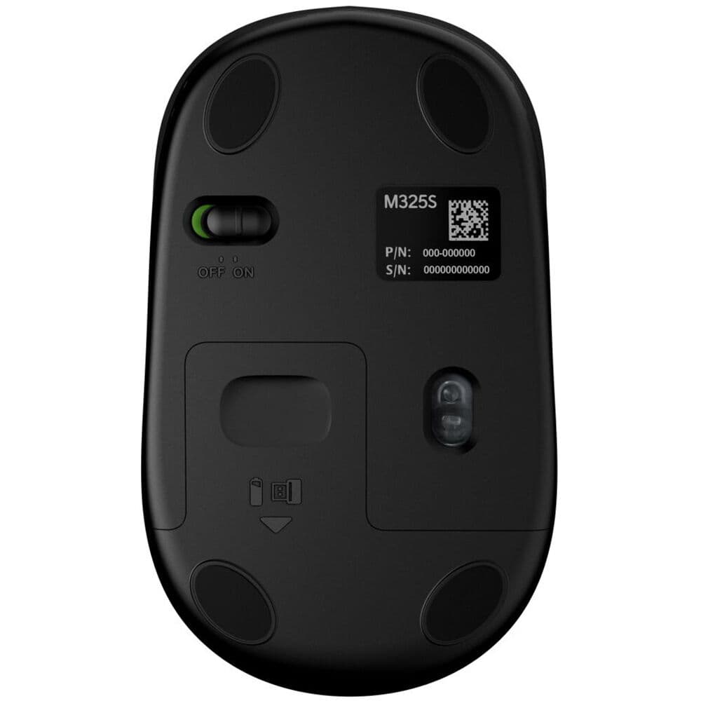 LOGITECH - COMPUTER ACCESSORIES M325S WRLS MOUSE BLACK view 3