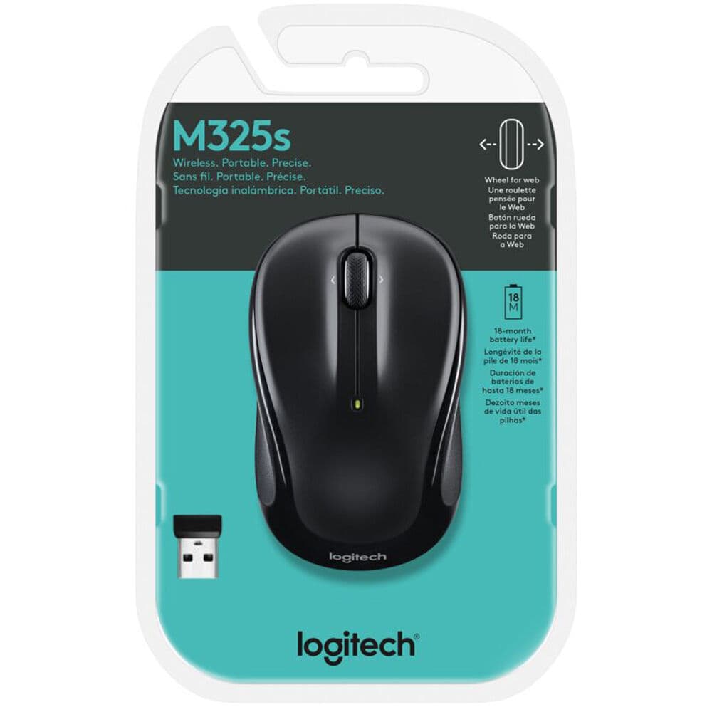 LOGITECH - COMPUTER ACCESSORIES M325S WRLS MOUSE BLACK view 4