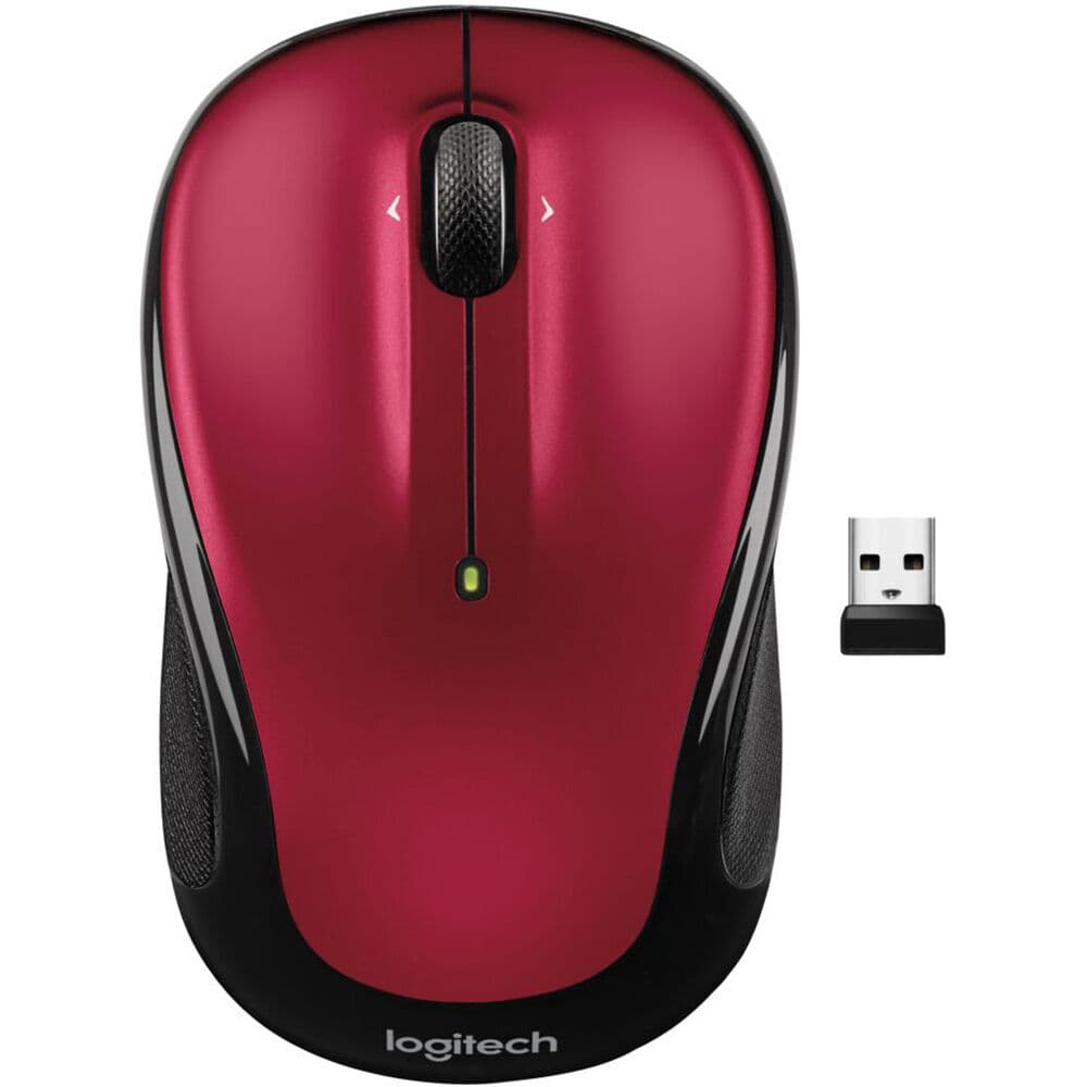 LOGITECH - COMPUTER ACCESSORIES M325S 3BTN USB RED WIRELESS MOUSE view 2