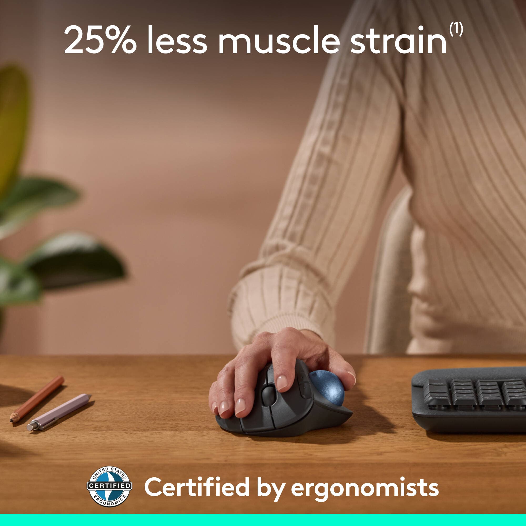 M575s Wireless Trackball Mouse view 4