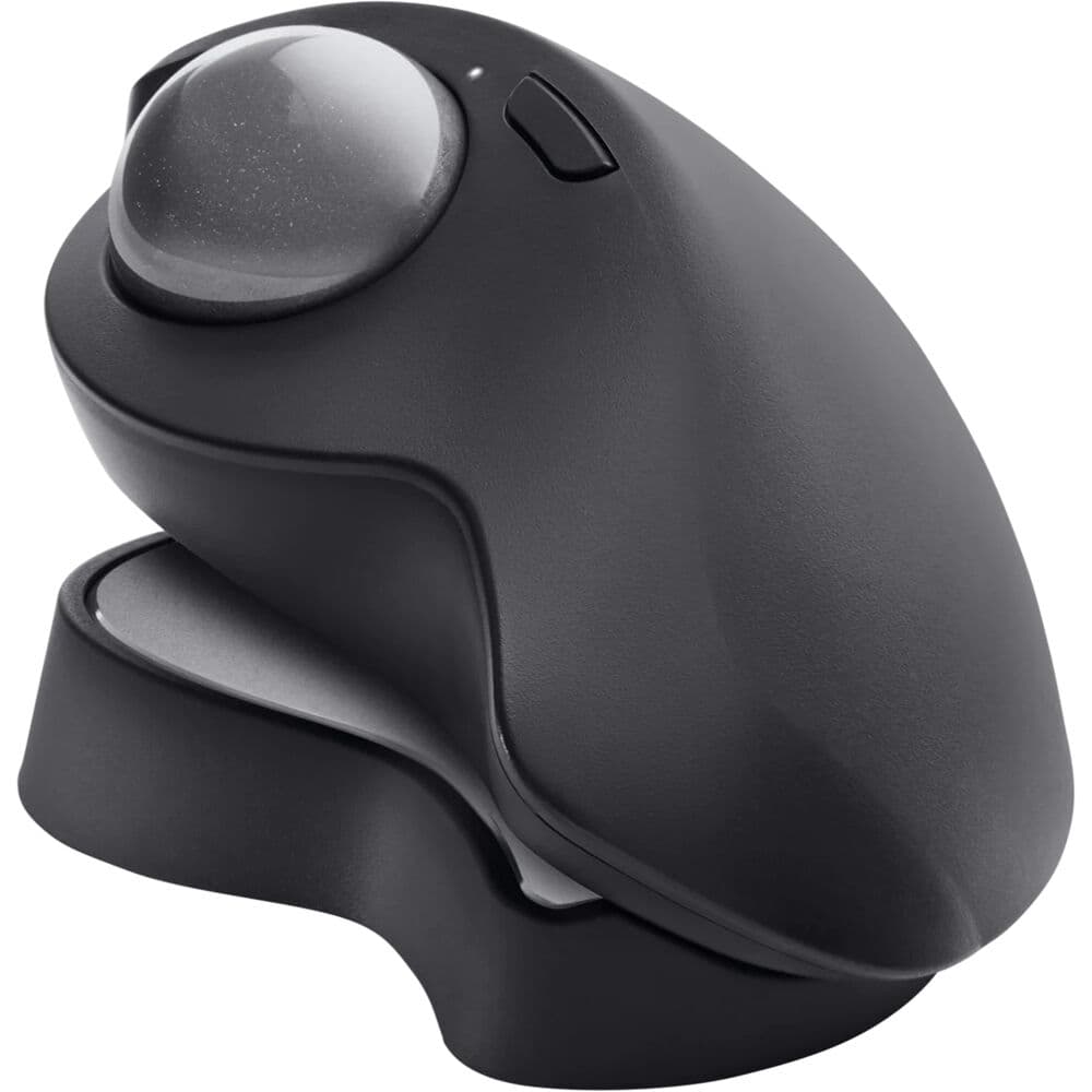 Logitech MX Ergo S Plus Graphite ergonomic wireless trackball mouse