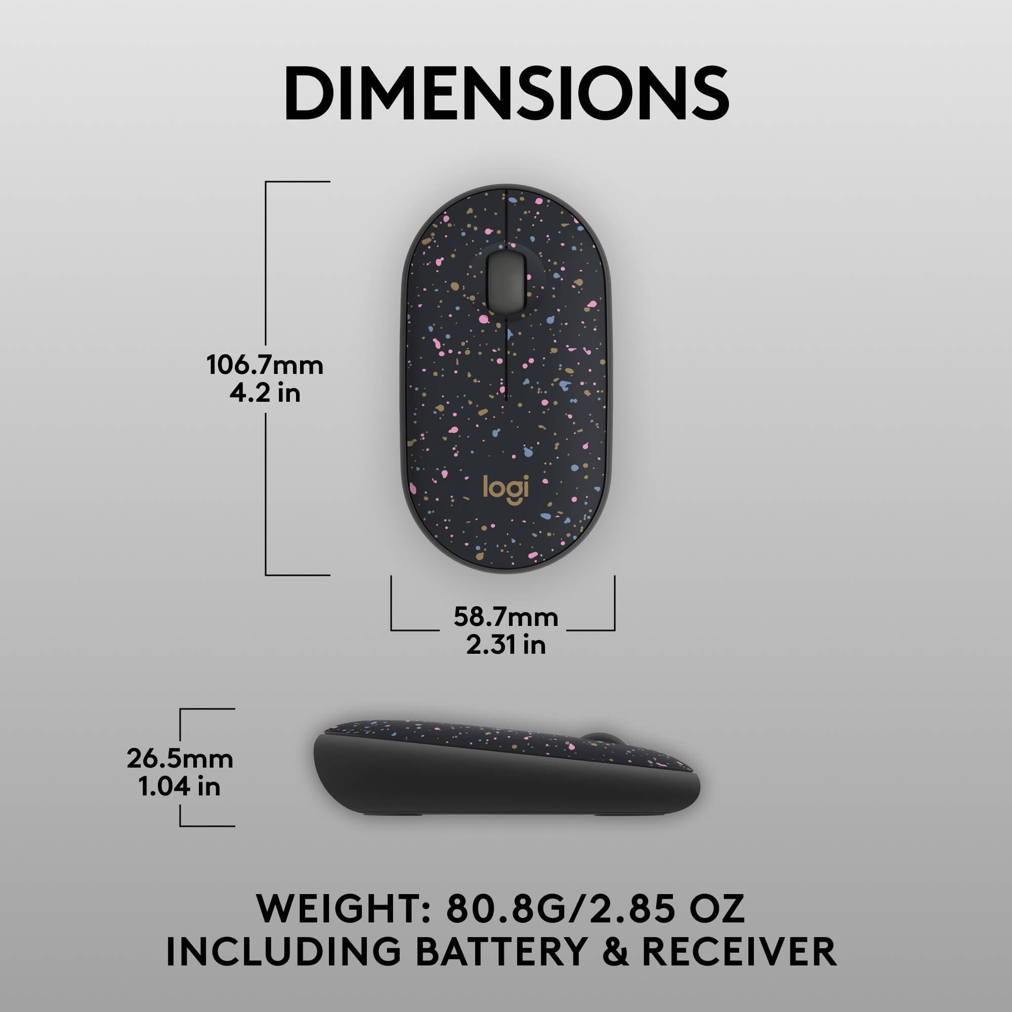 M340 Mouse Collection-Speckles view 7