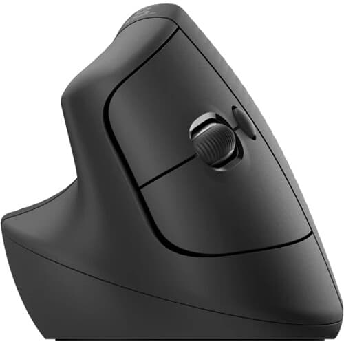 Logitech Lift left-handed vertical ergonomic wireless mouse in graphite