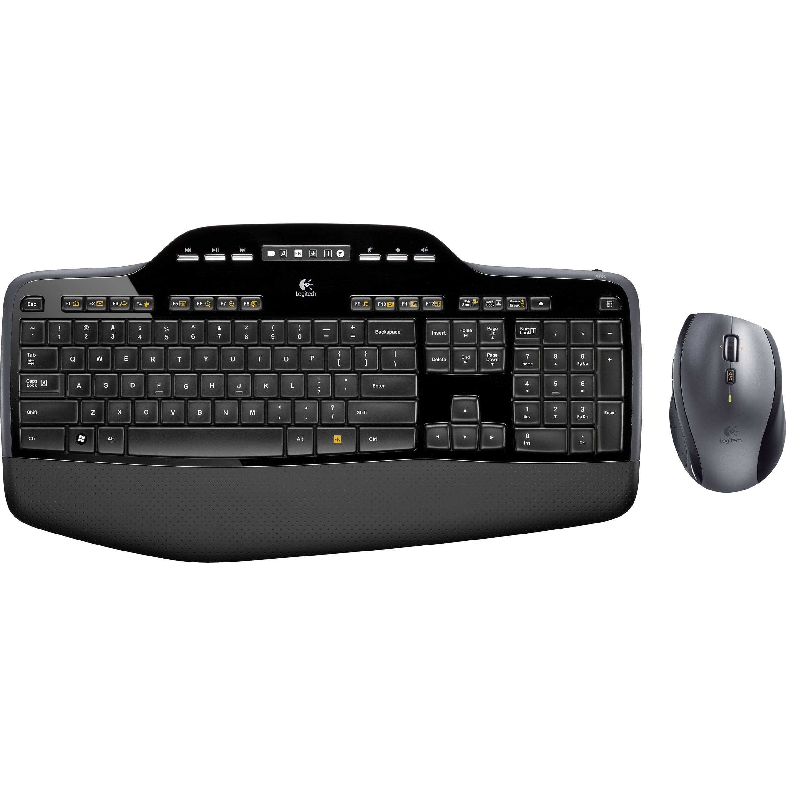 Logitech MK710 wireless desktop combo with keyboard, mouse, and Unifying receiver