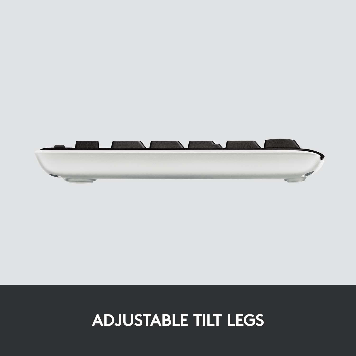 Logitech K270 wireless keyboard with full-size layout and USB receiver