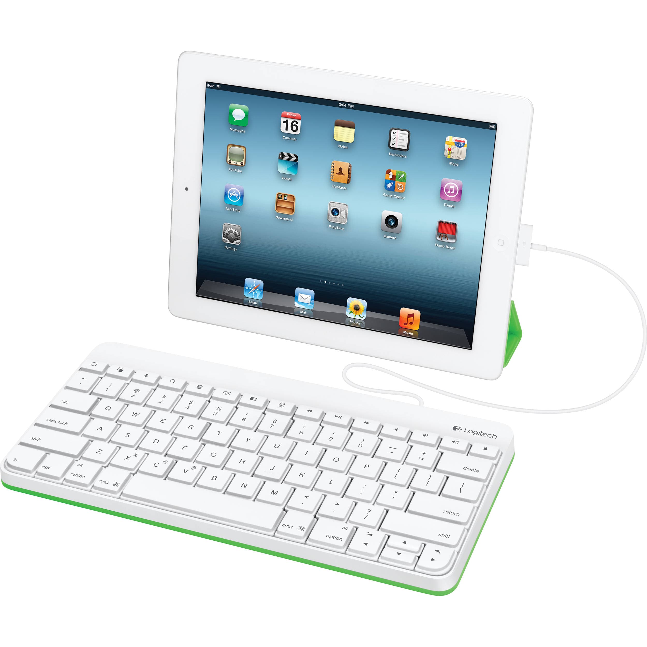 Logitech wired keyboard for iPad with Lightning connector and classroom-ready design