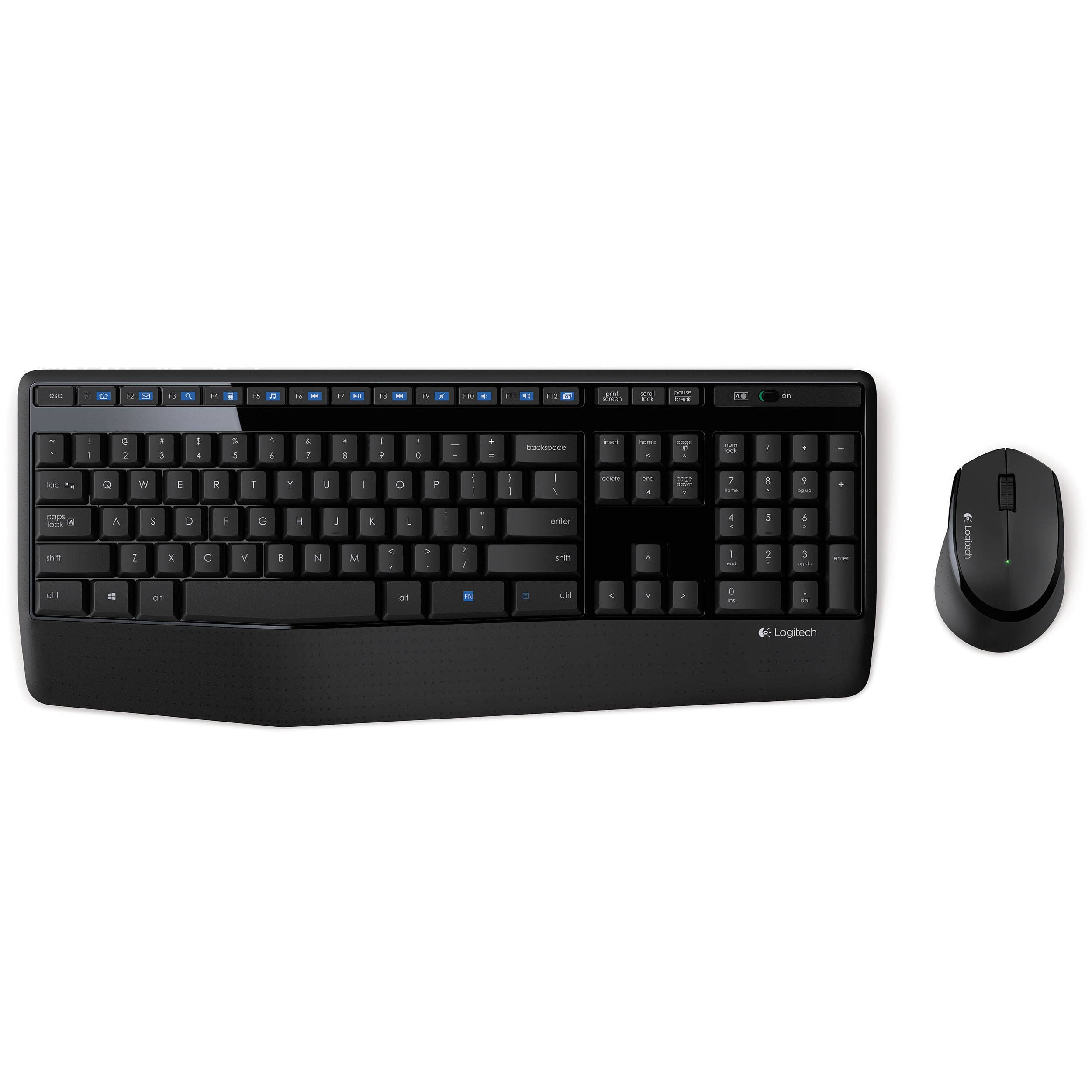 Logitech Wireless Combo MK345 full-size wireless keyboard and right-handed mouse set