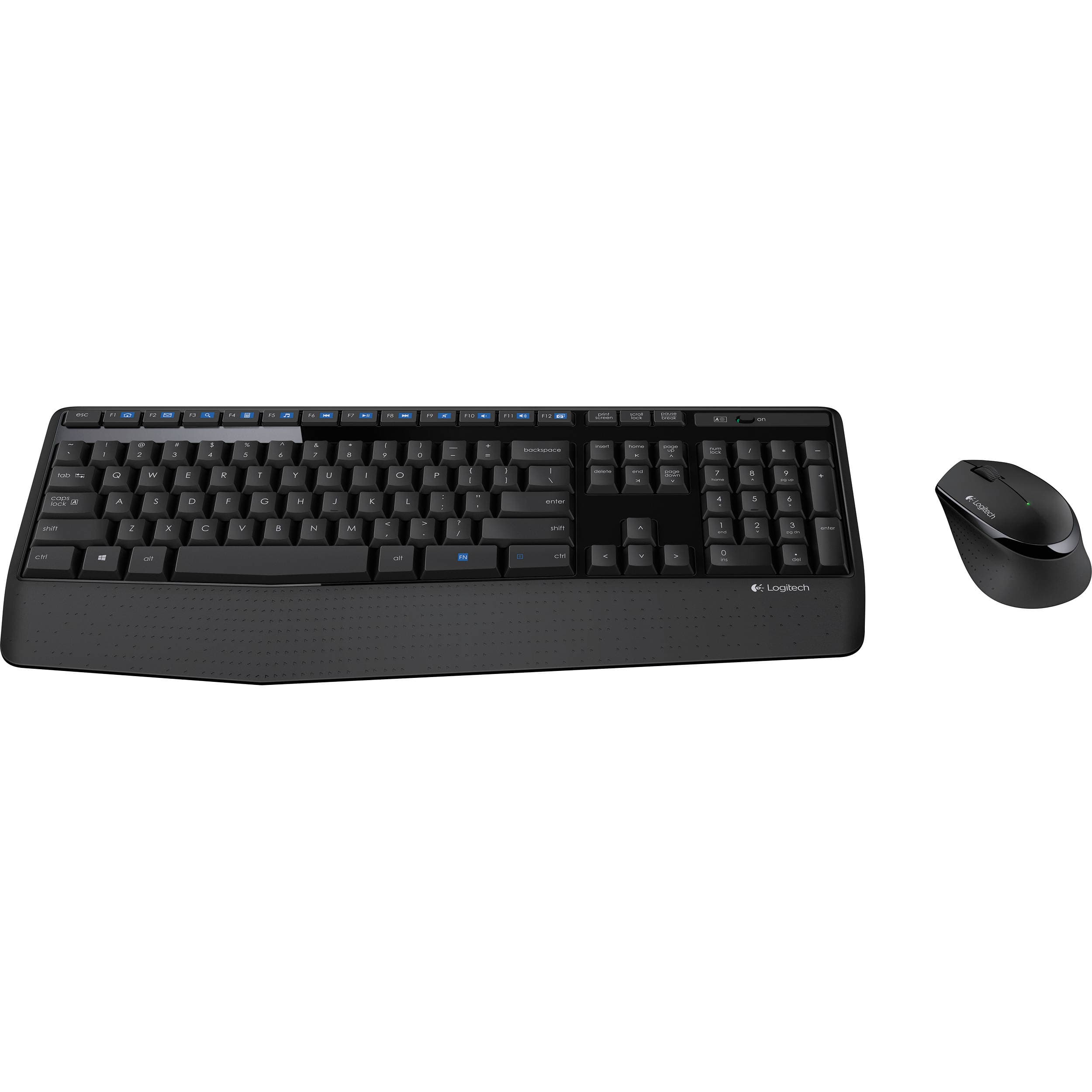 Logitech Wireless Combo MK345 full-size wireless keyboard and right-handed mouse set
