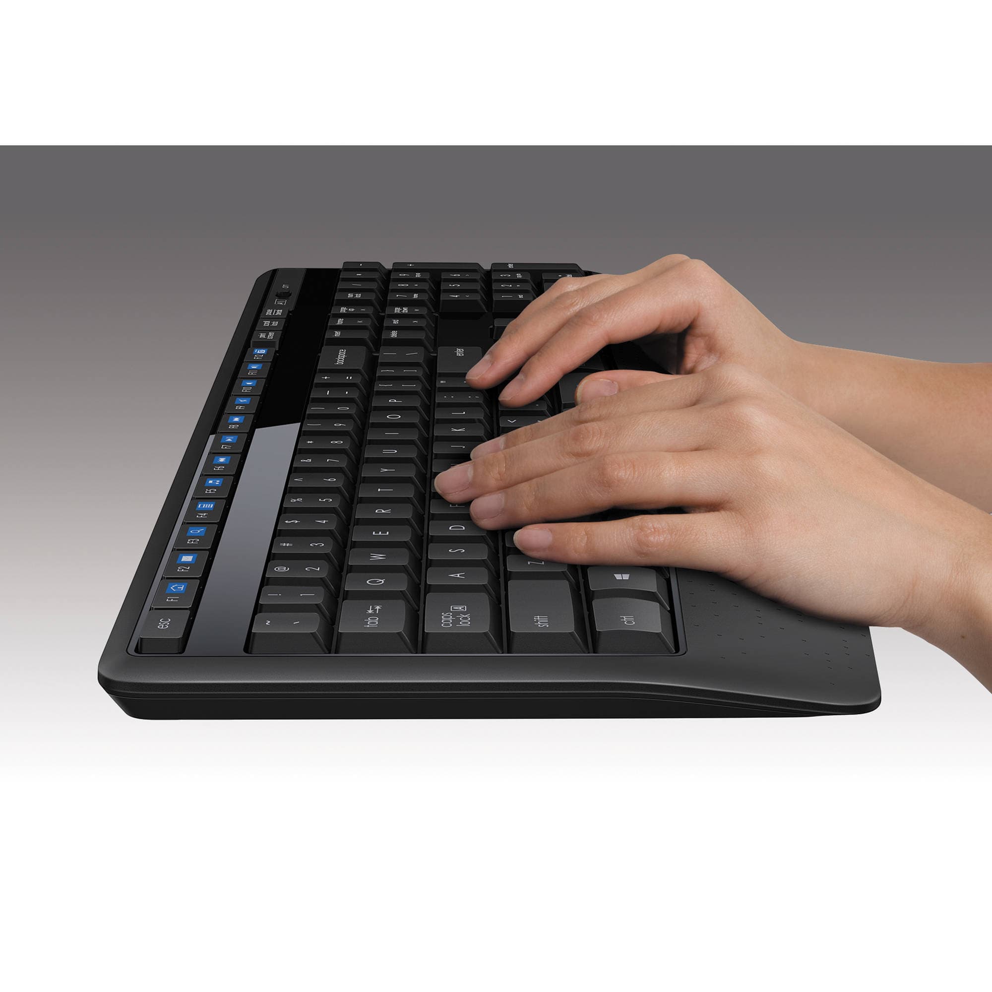 Logitech Wireless Combo MK345 full-size wireless keyboard and right-handed mouse set