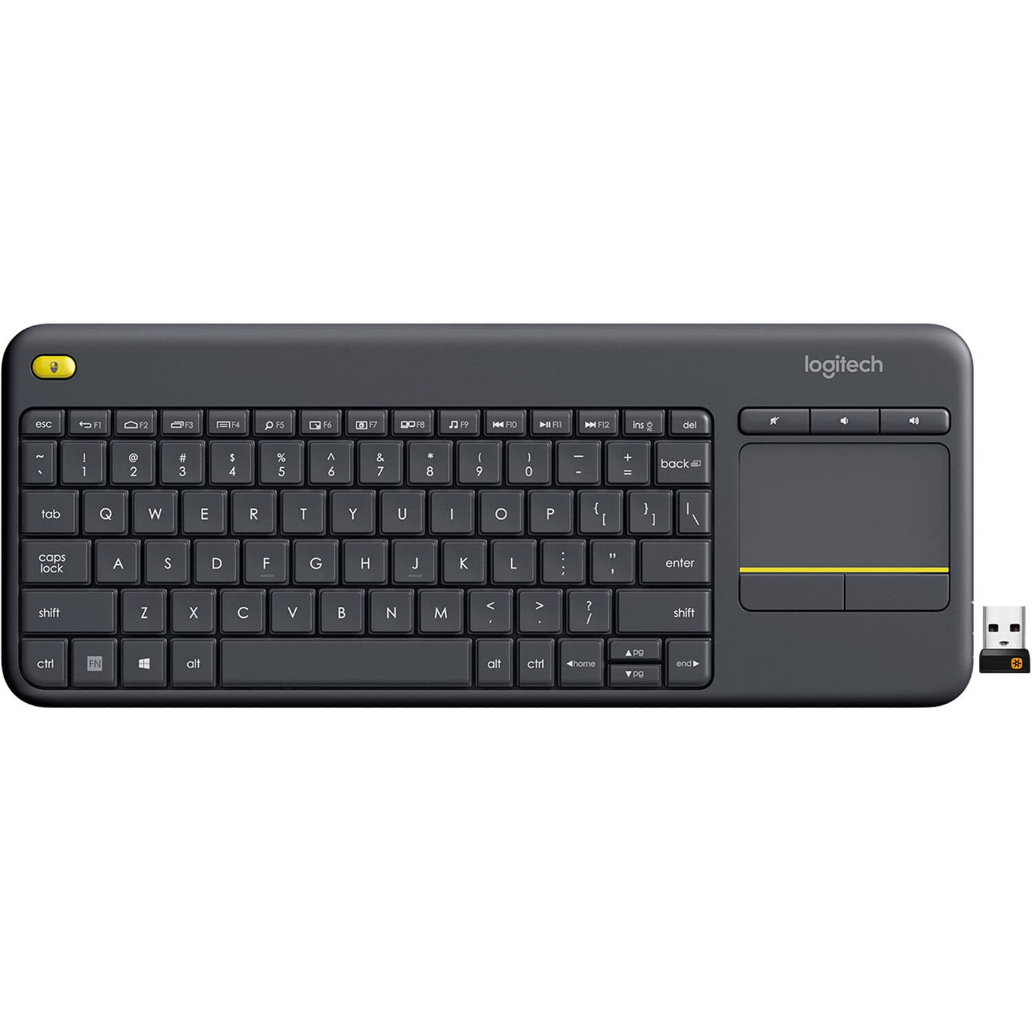 Logitech K400 Plus Wireless Touch Keyboard 920-007119 | Smart TV, USB
