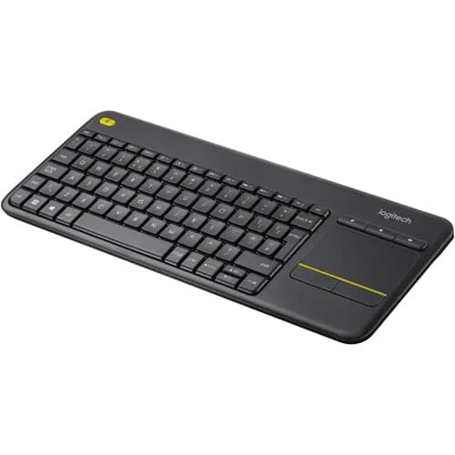 Logitech K400 Plus wireless keyboard with integrated touchpad for Smart TV and couch control