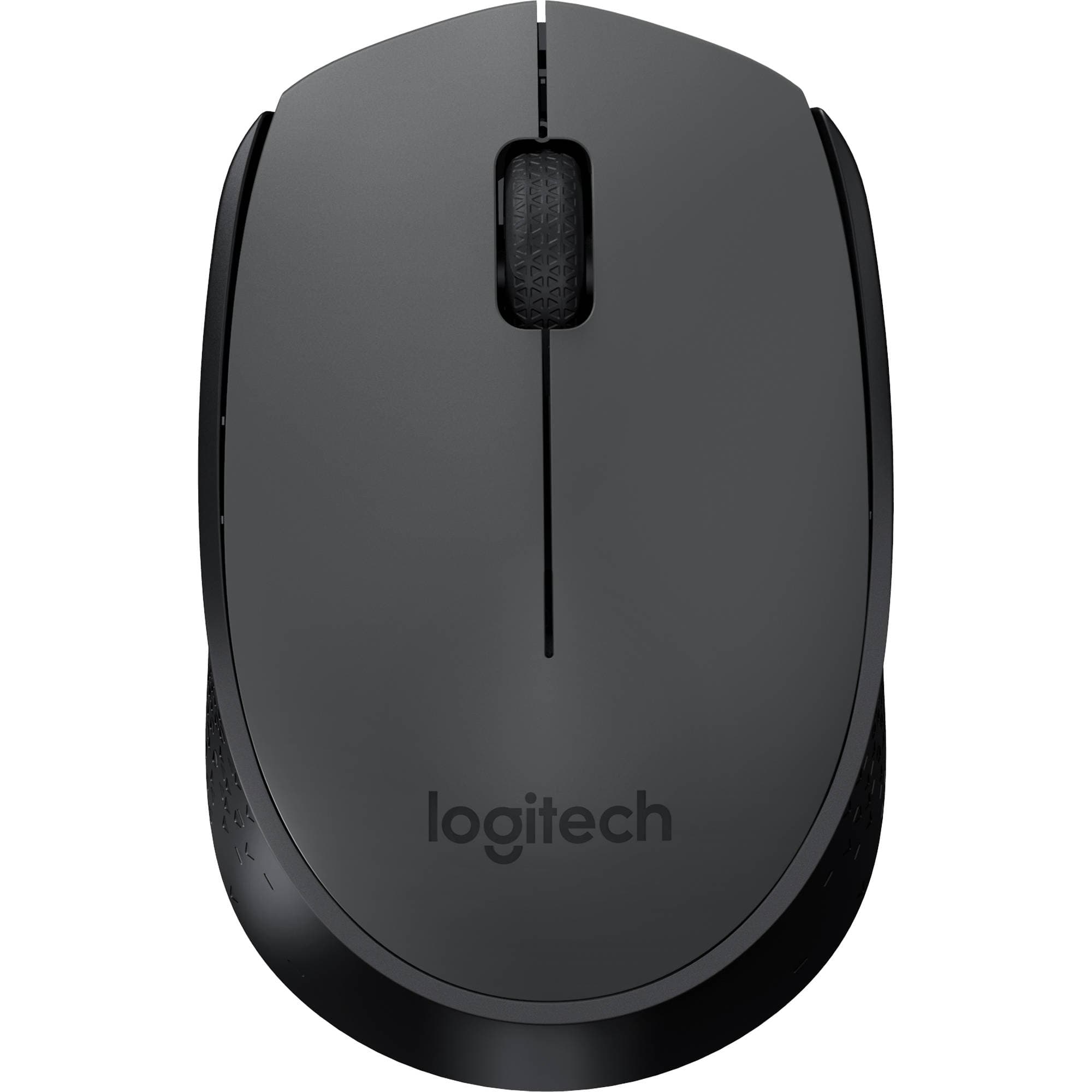 Logitech MK235 wireless keyboard and mouse combo in black with full-size QWERTY layout