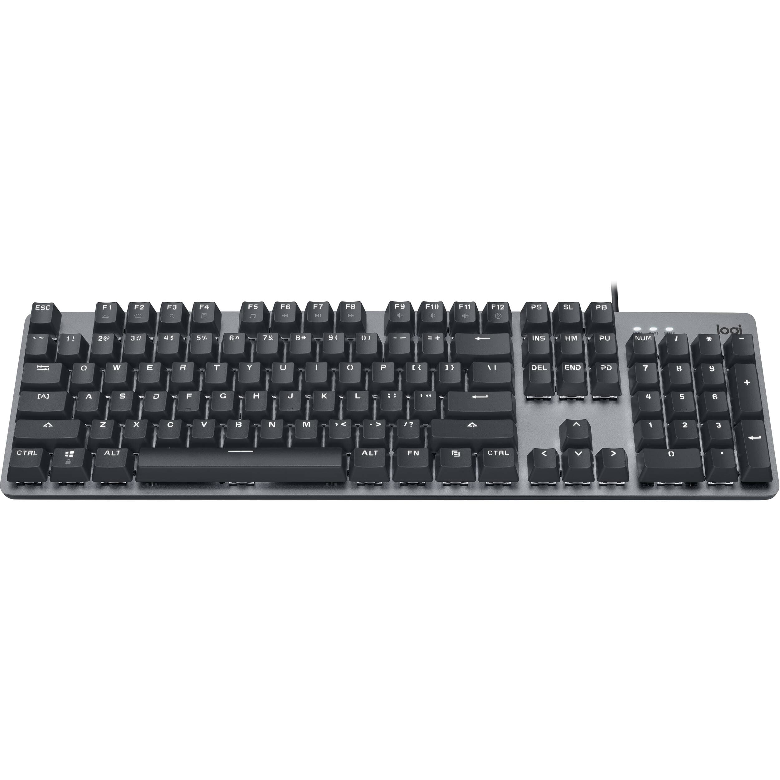 Logitech K845 mechanical illuminated keyboard with red switches and white backlighting
