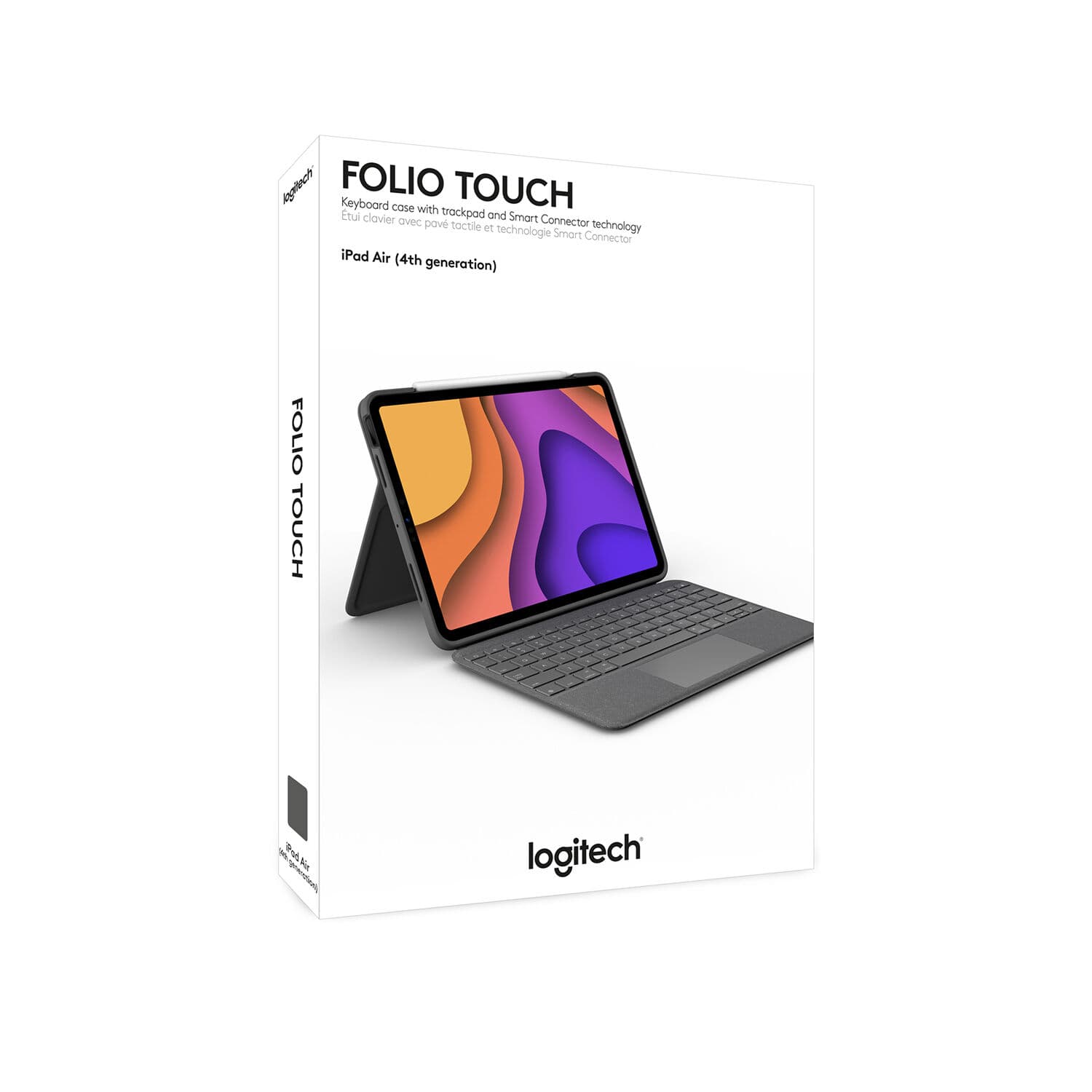Logitech Folio Touch keyboard folio case for iPad Air 4th and 5th generation in Oxford Grey