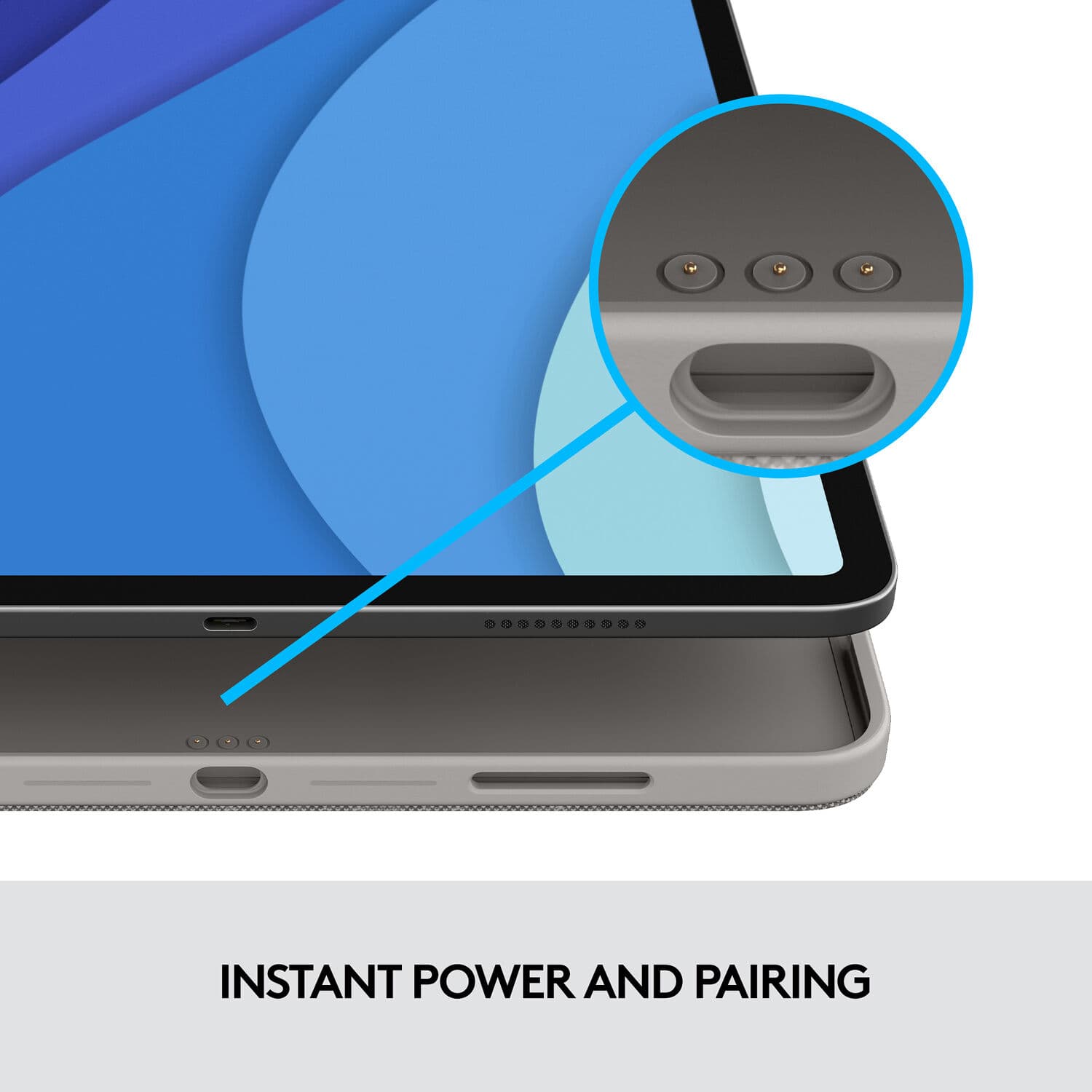 Logitech Combo Touch keyboard case for iPad Pro 12.9-inch in Sand