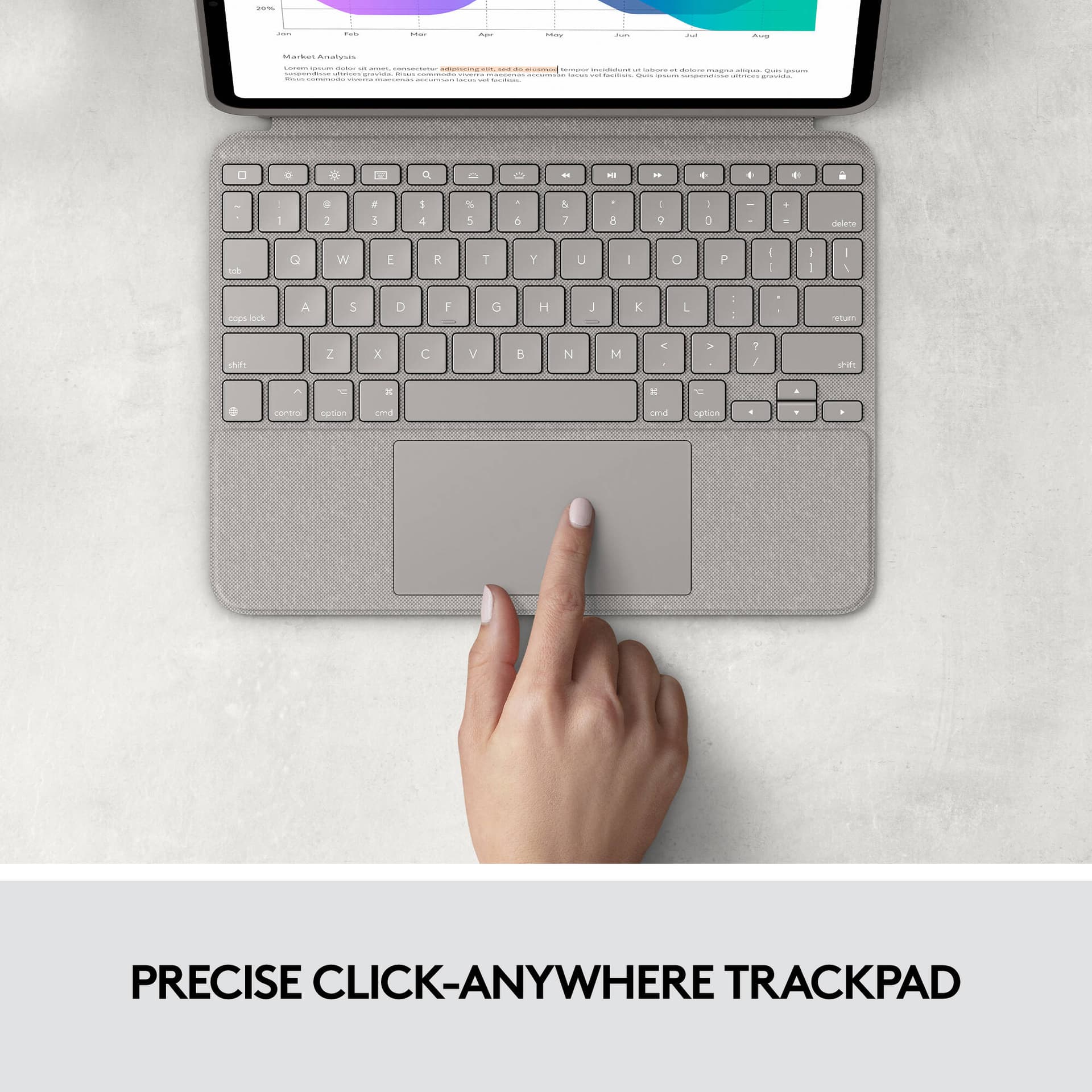 Logitech Combo Touch keyboard case for iPad Pro 11-inch with trackpad