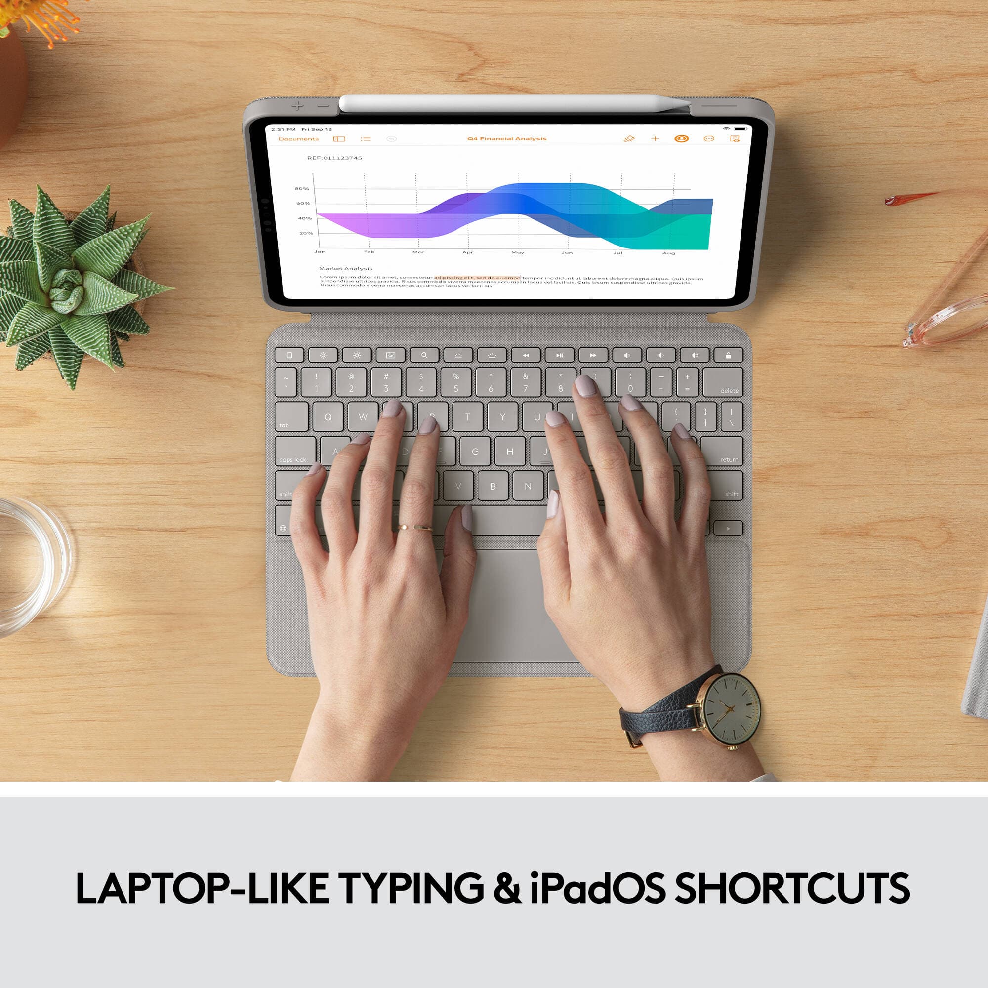 Logitech Combo Touch keyboard case for iPad Pro 11-inch with trackpad