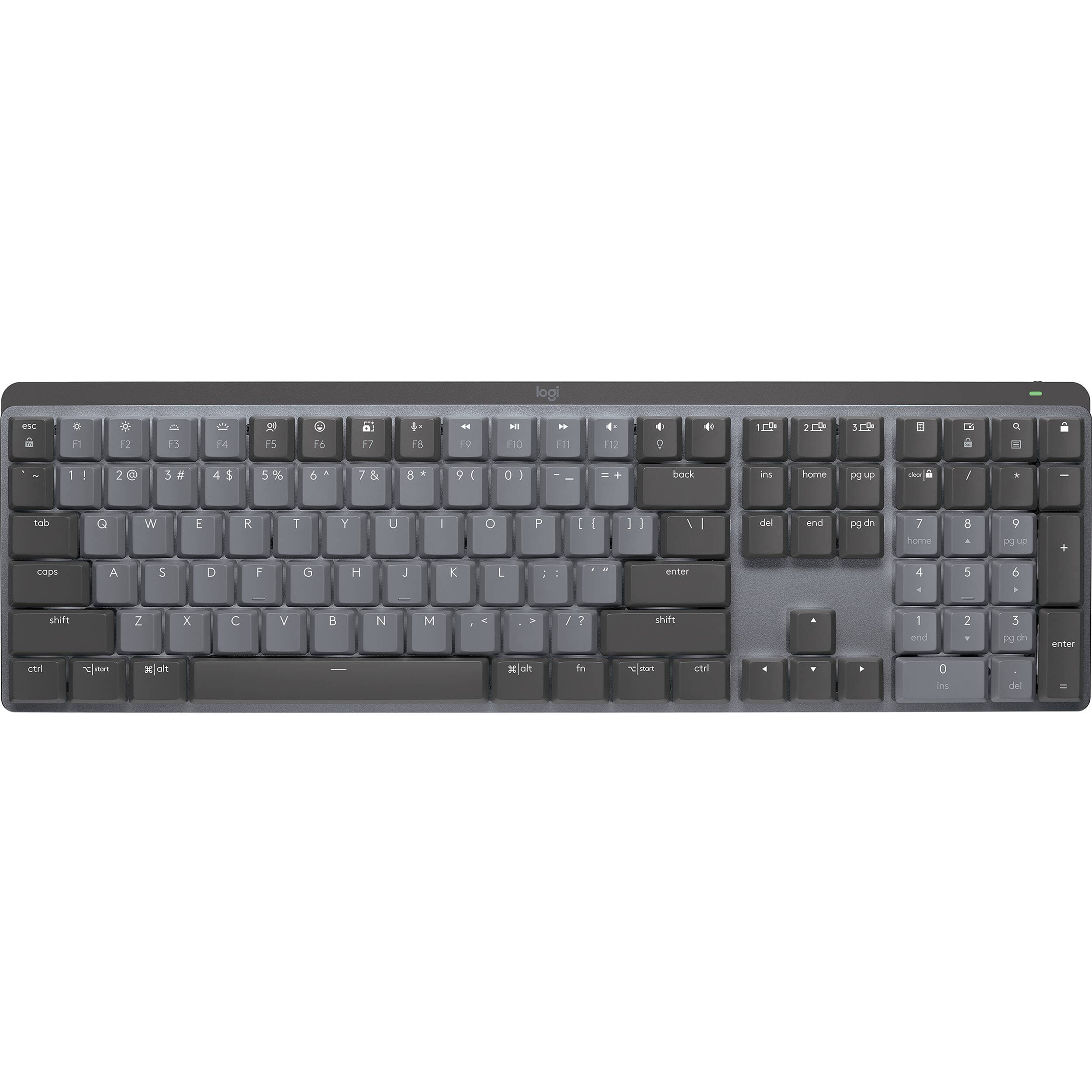 Logitech MX Mechanical wireless illuminated keyboard in graphite with mechanical keys