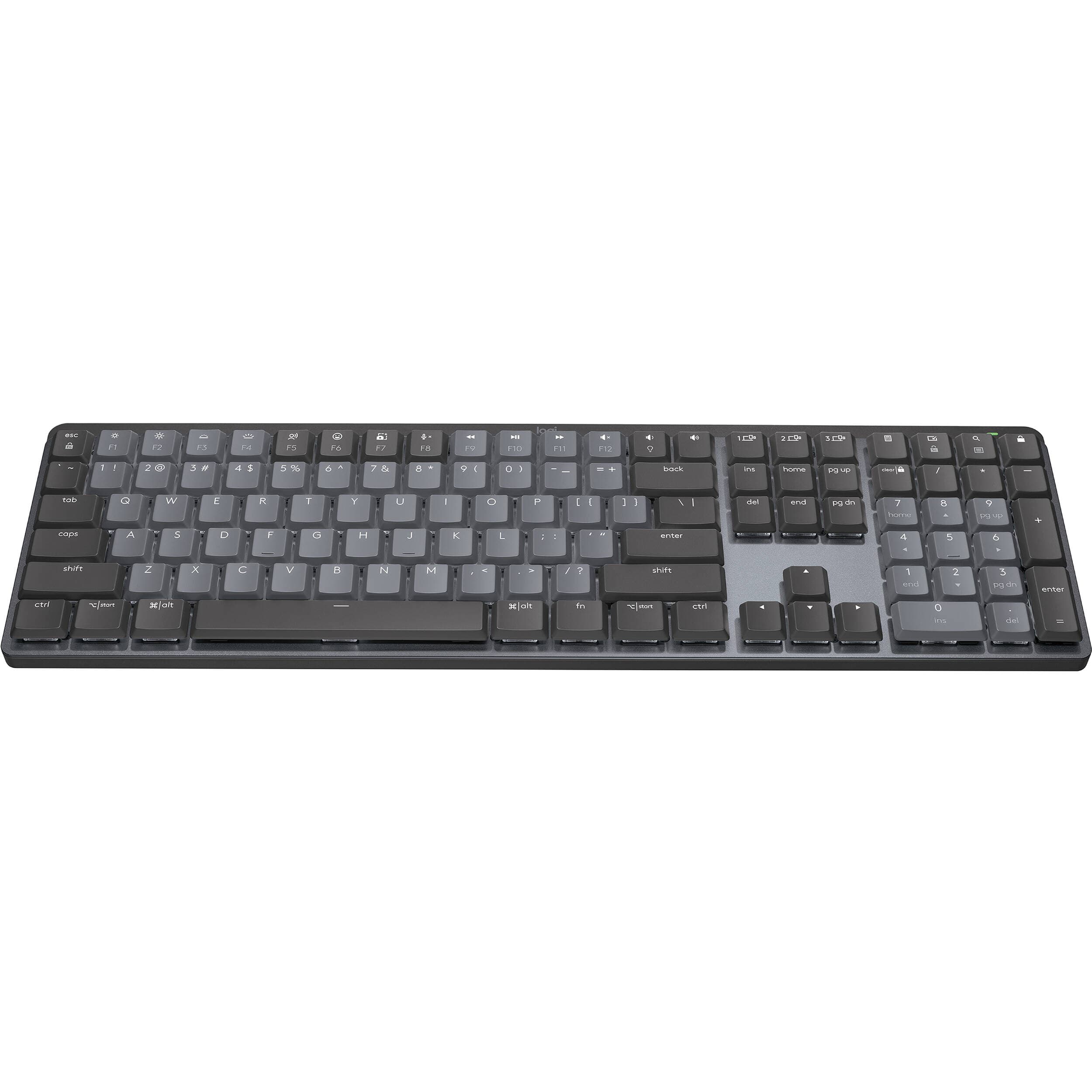 Logitech MX Mechanical wireless illuminated keyboard in graphite with mechanical keys
