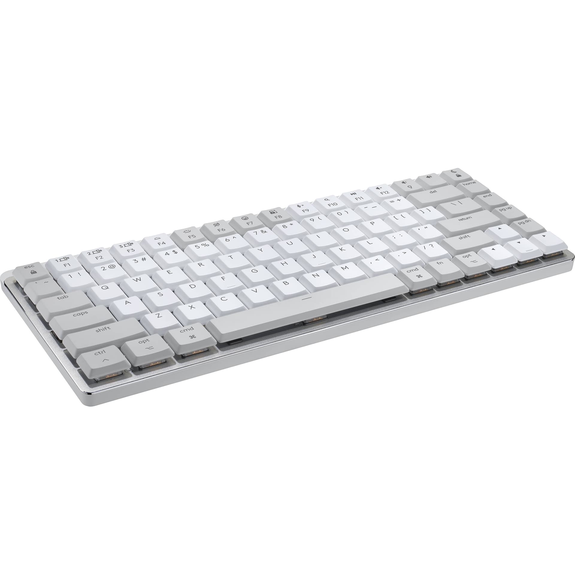 Logitech MX Mechanical Mini for Mac pale grey compact wireless illuminated keyboard