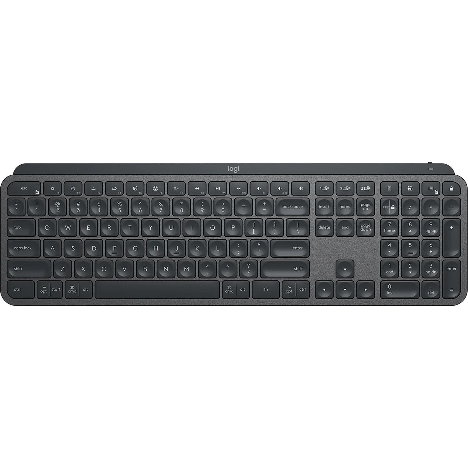 Logitech MX Keys Combo for Business Gen 2 wireless keyboard and mouse set in Graphite