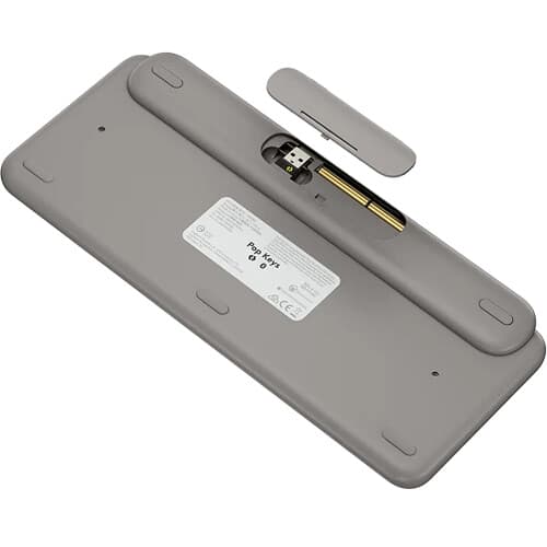 Logitech POP Keys wireless mechanical keyboard in Mist color with compact layout