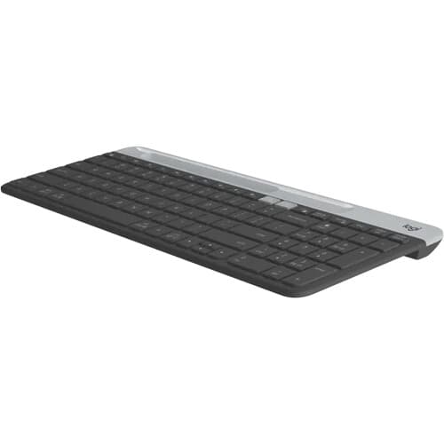 Logitech K585 Slim wireless multi-device keyboard in graphite with compact low-profile design