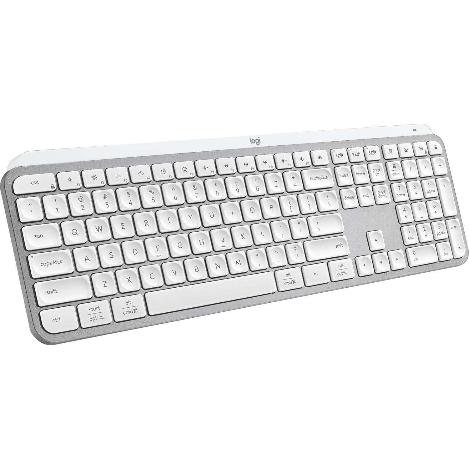 Logitech MX Keys S Pale Grey Wireless Keyboard | Backlit, Bluetooth
