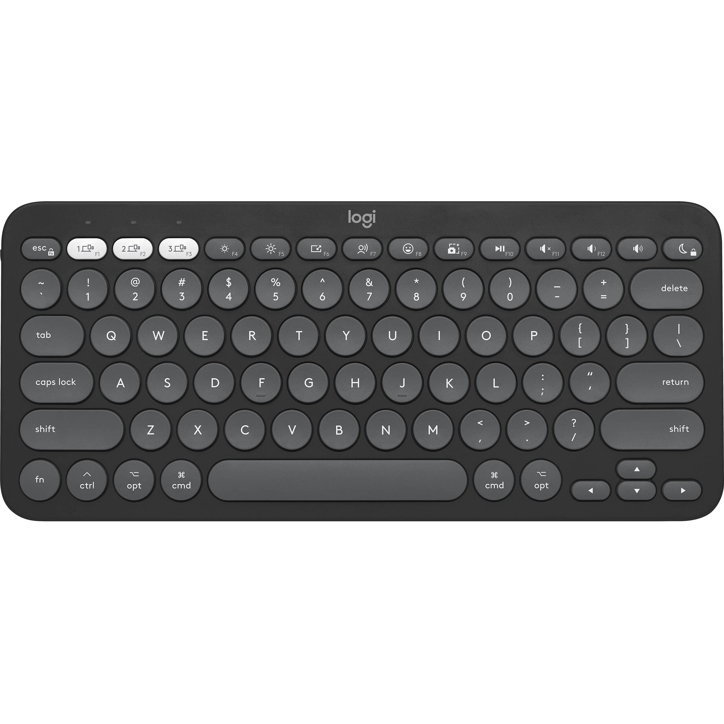Logitech K380s Pebble Keys 2 wireless compact keyboard in Tonal Graphite
